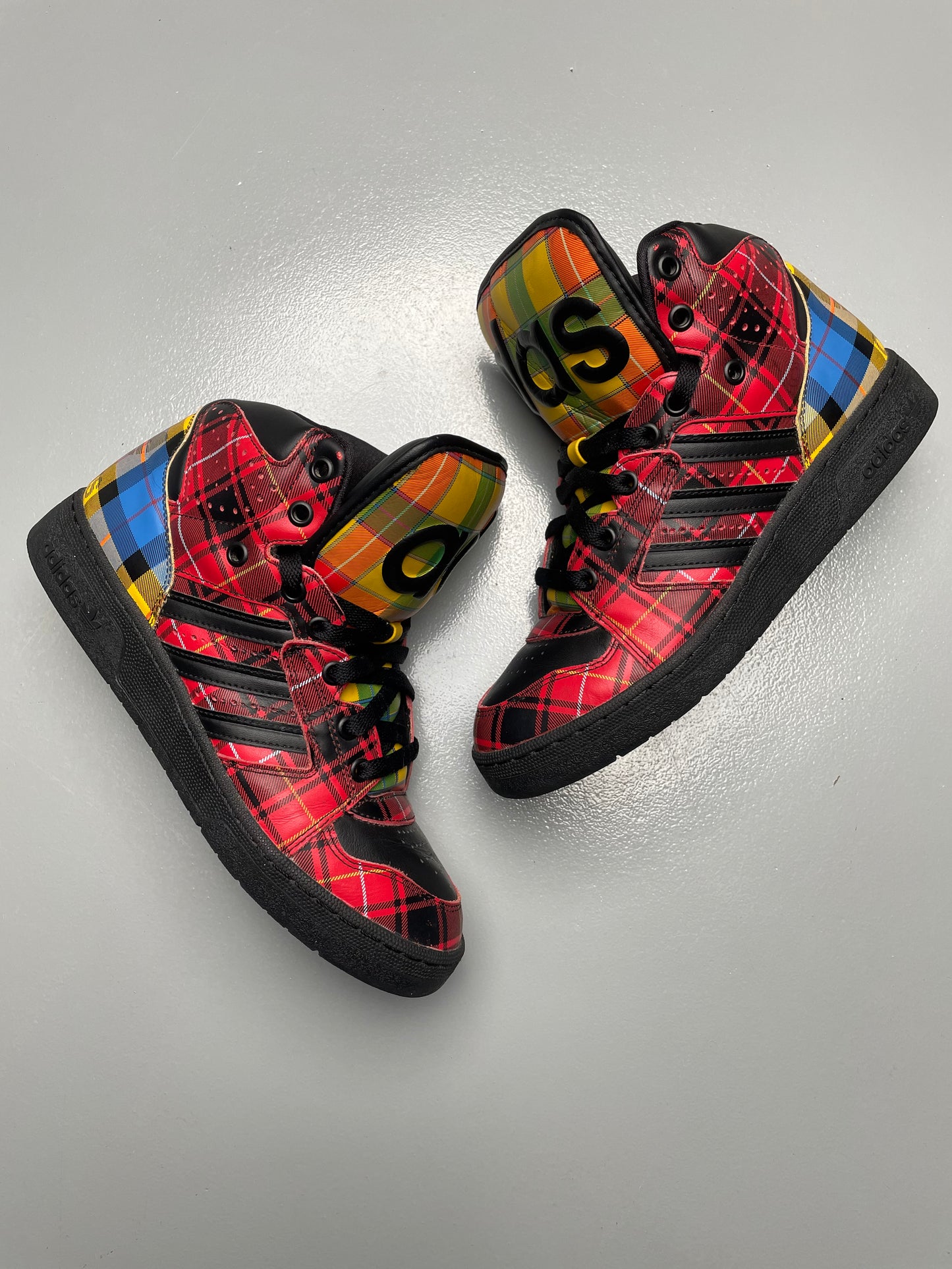 adidas Originals by Jeremy Scott S/S 2013 JS Instinct Hi "Plaid" - size 41 1/3