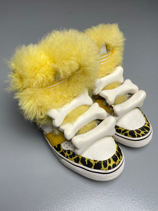adidas Originals by Jeremy Scott S/S 2015 JS Bones Fur - size 43 1/3
