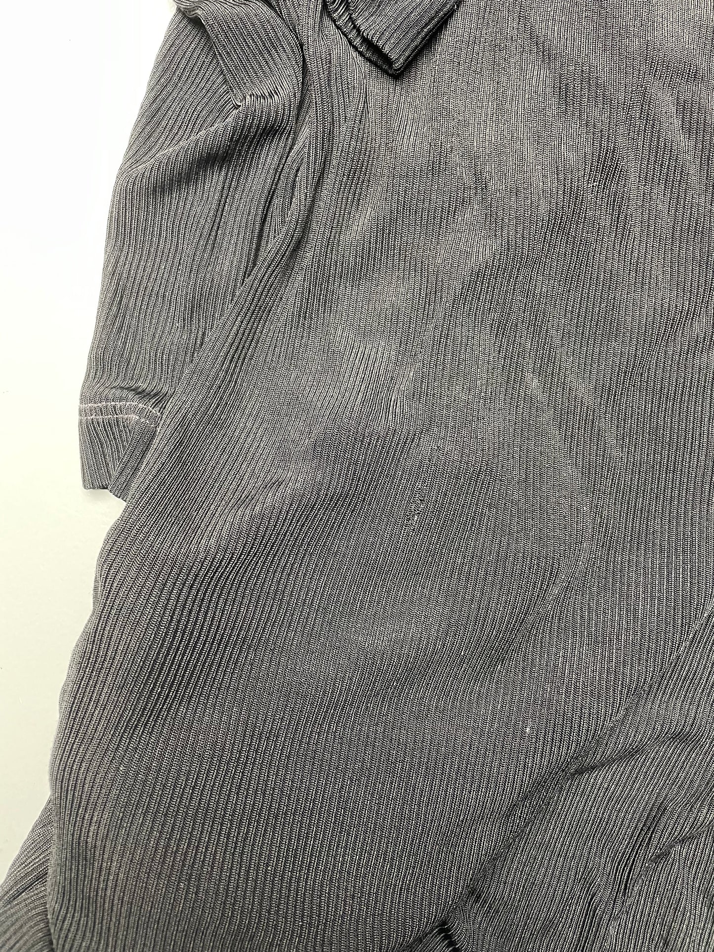 1993 Katharine Hamnett London sheer ribbed long-sleeve bodycon mini dress - size L