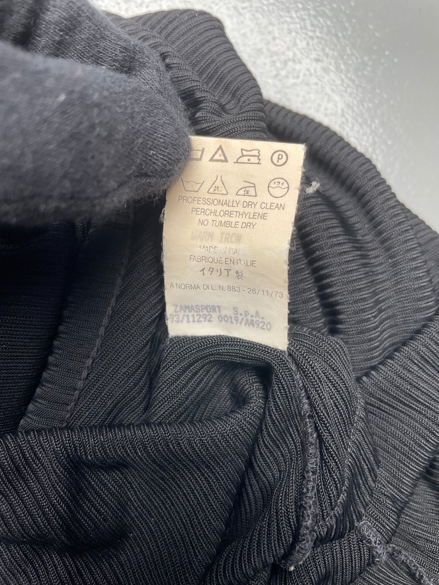 1993 Katharine Hamnett London sheer ribbed long-sleeve bodycon mini dress - size L