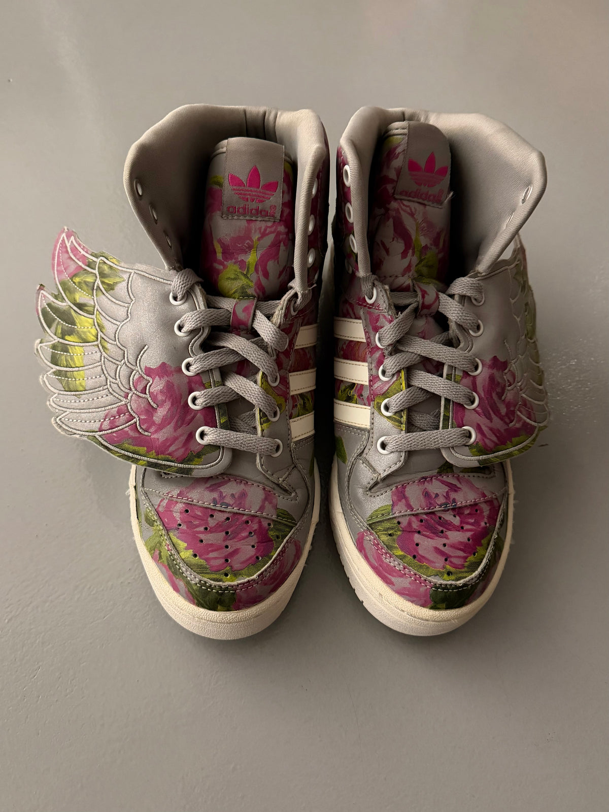 adidas Originals by Jeremy Scott S/S 2015 JS Wings Floral - size 39 1/3