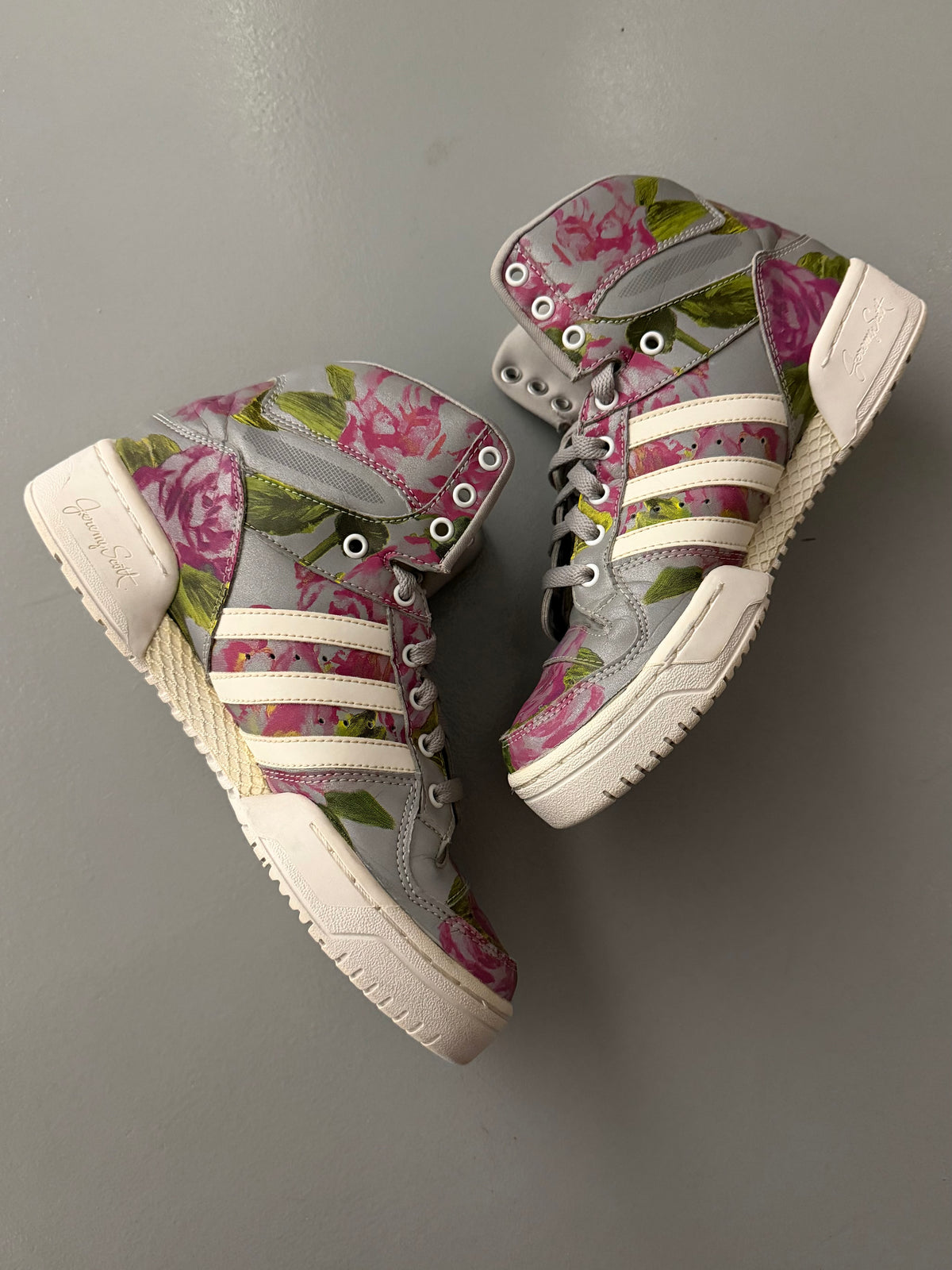 adidas Originals by Jeremy Scott S/S 2015 JS Wings Floral - size 39 1/3