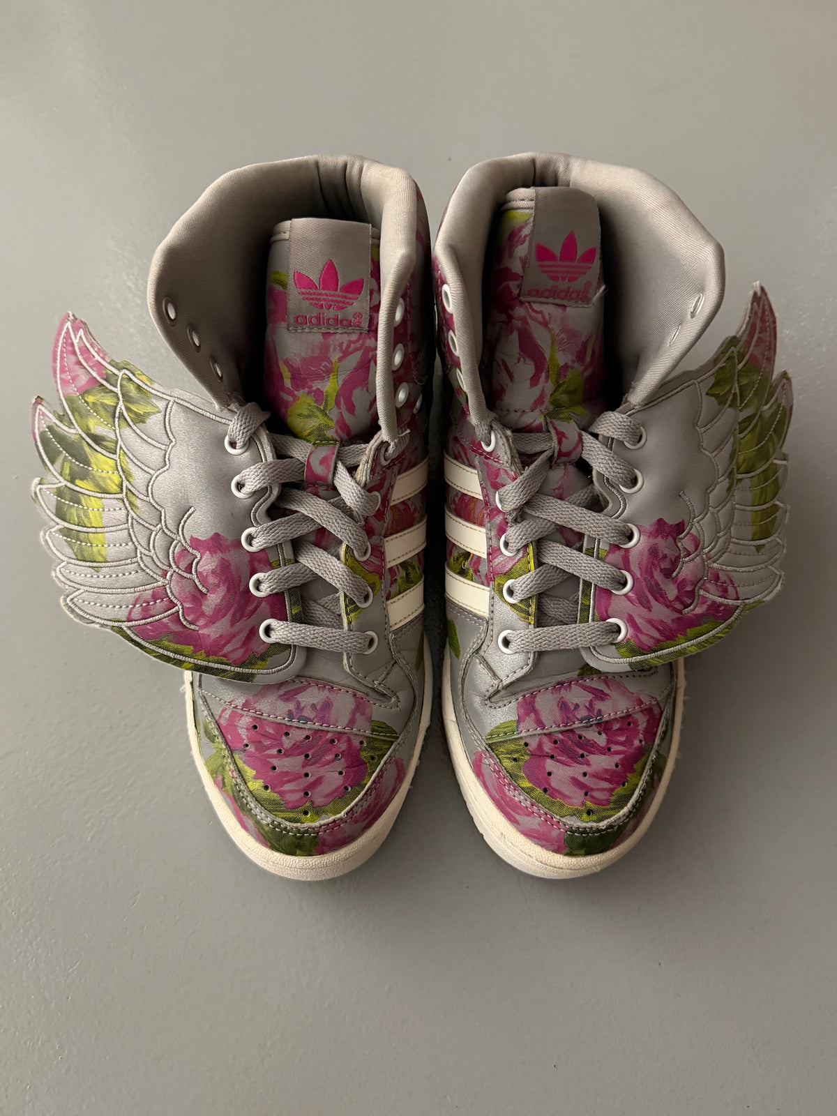 adidas Originals by Jeremy Scott S/S 2015 JS Wings Floral - size 39 1/3