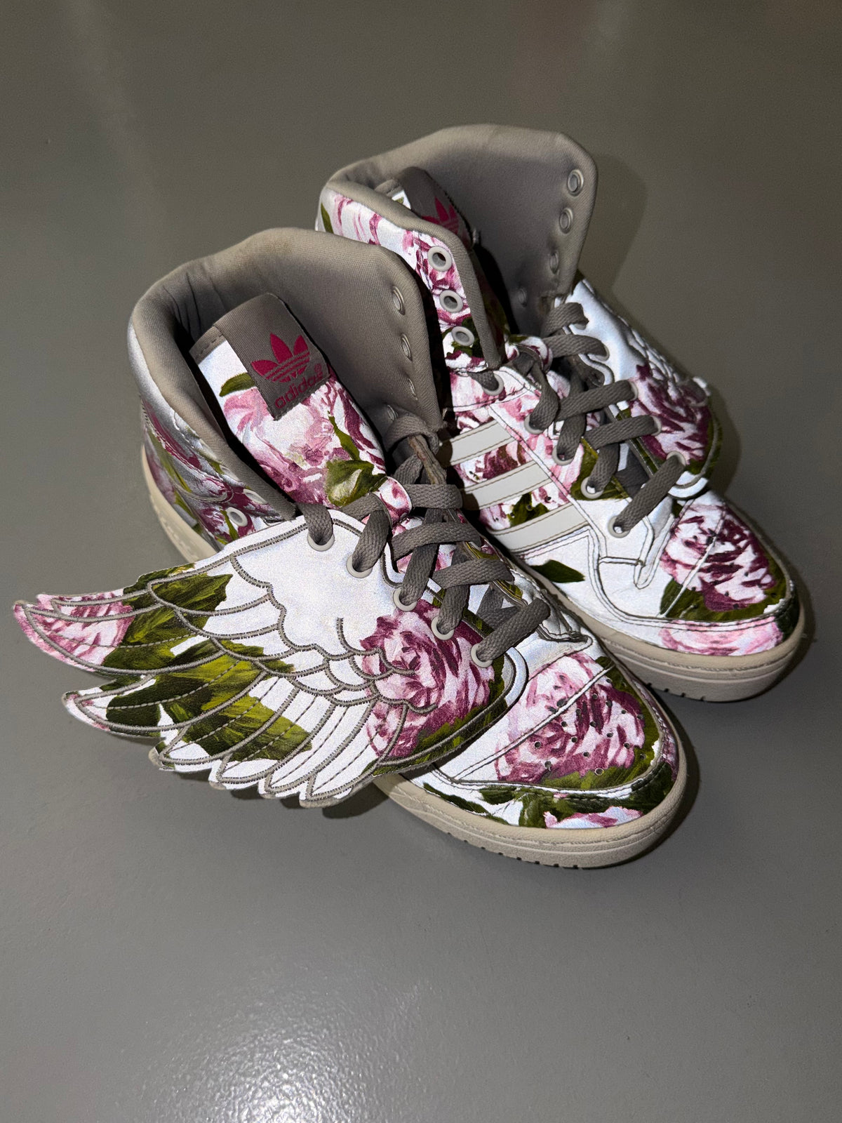 adidas Originals by Jeremy Scott S/S 2015 JS Wings Floral - size 39 1/3