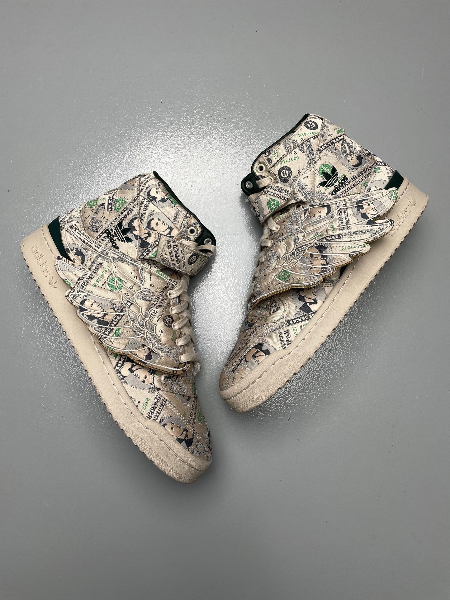 adidas Originals by Jeremy Scott 2021 JS Forum Wings 1.0 Money - size 45 1/3