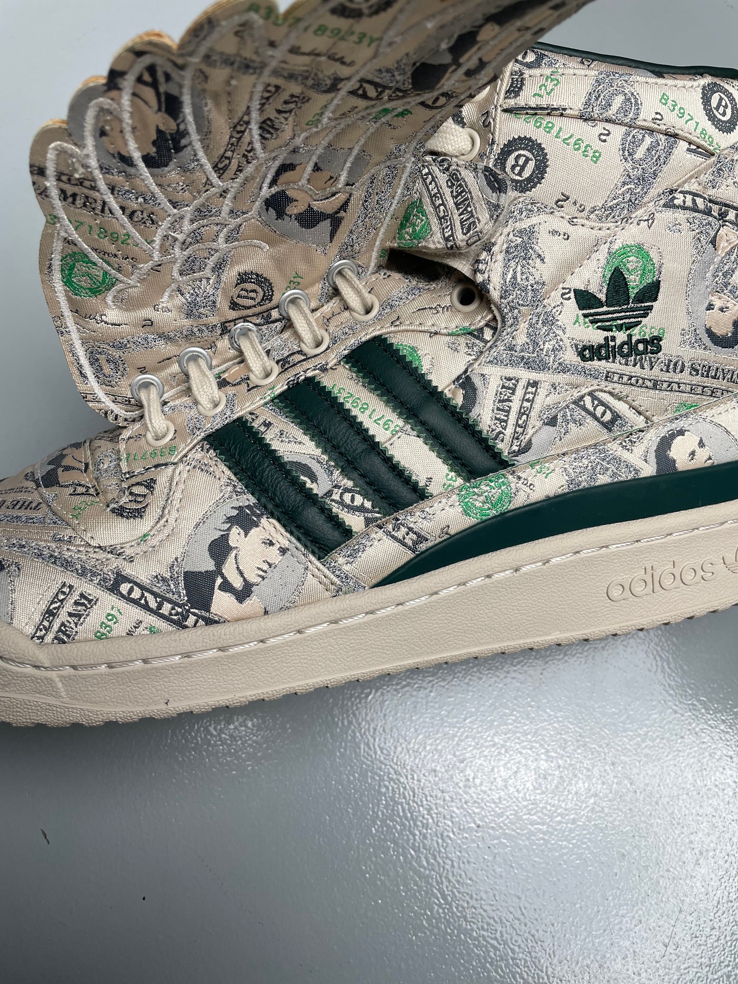 adidas Originals by Jeremy Scott 2021 JS Forum Wings 1.0 Money - size 45 1/3