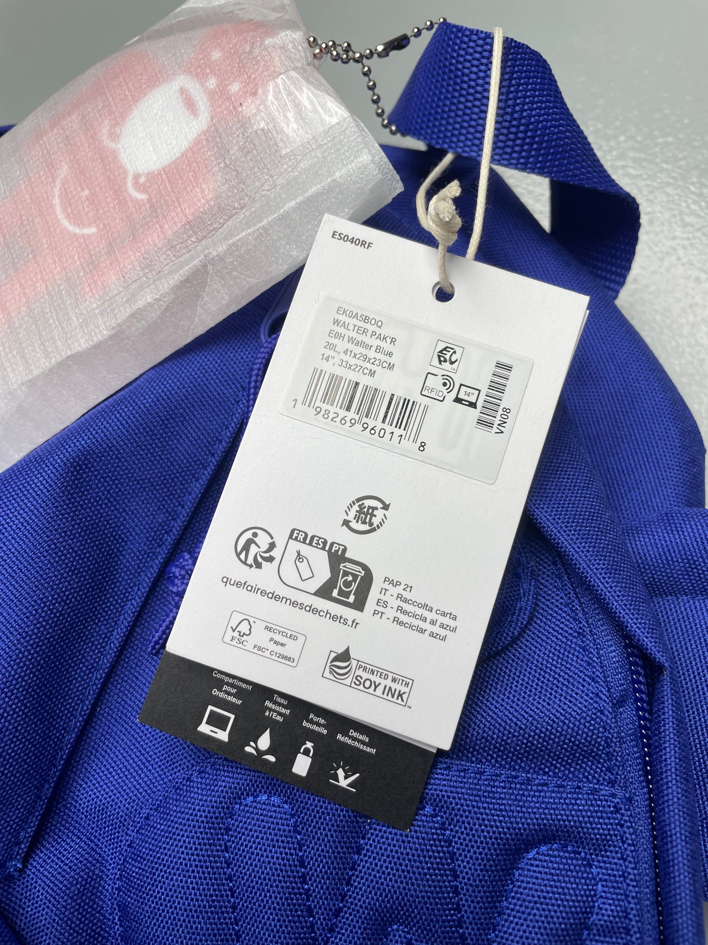 Eastpak X Walter Van Beirendonck S/S 2026 Walter Pak'r (Blue)
