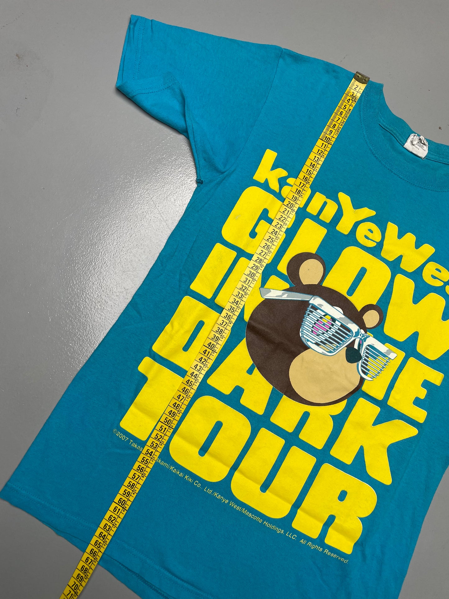 2007 Kanye West Glow In The Dark Tour t-shirt - size S