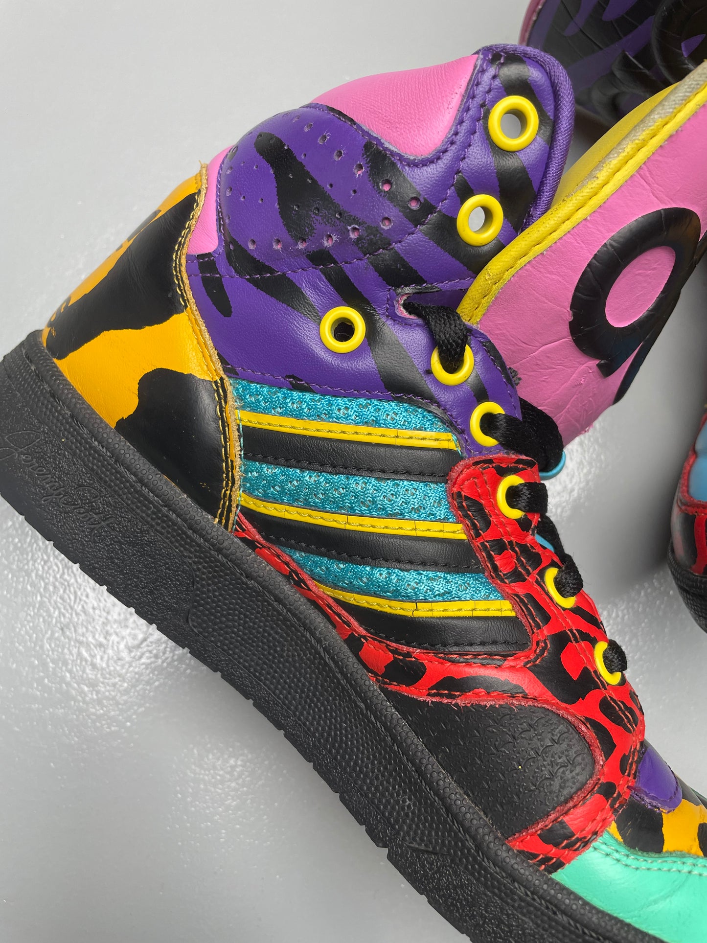 adidas Originals by Jeremy Scott A/W 2012 JS Instinct Hi (Multicolor) - size 40