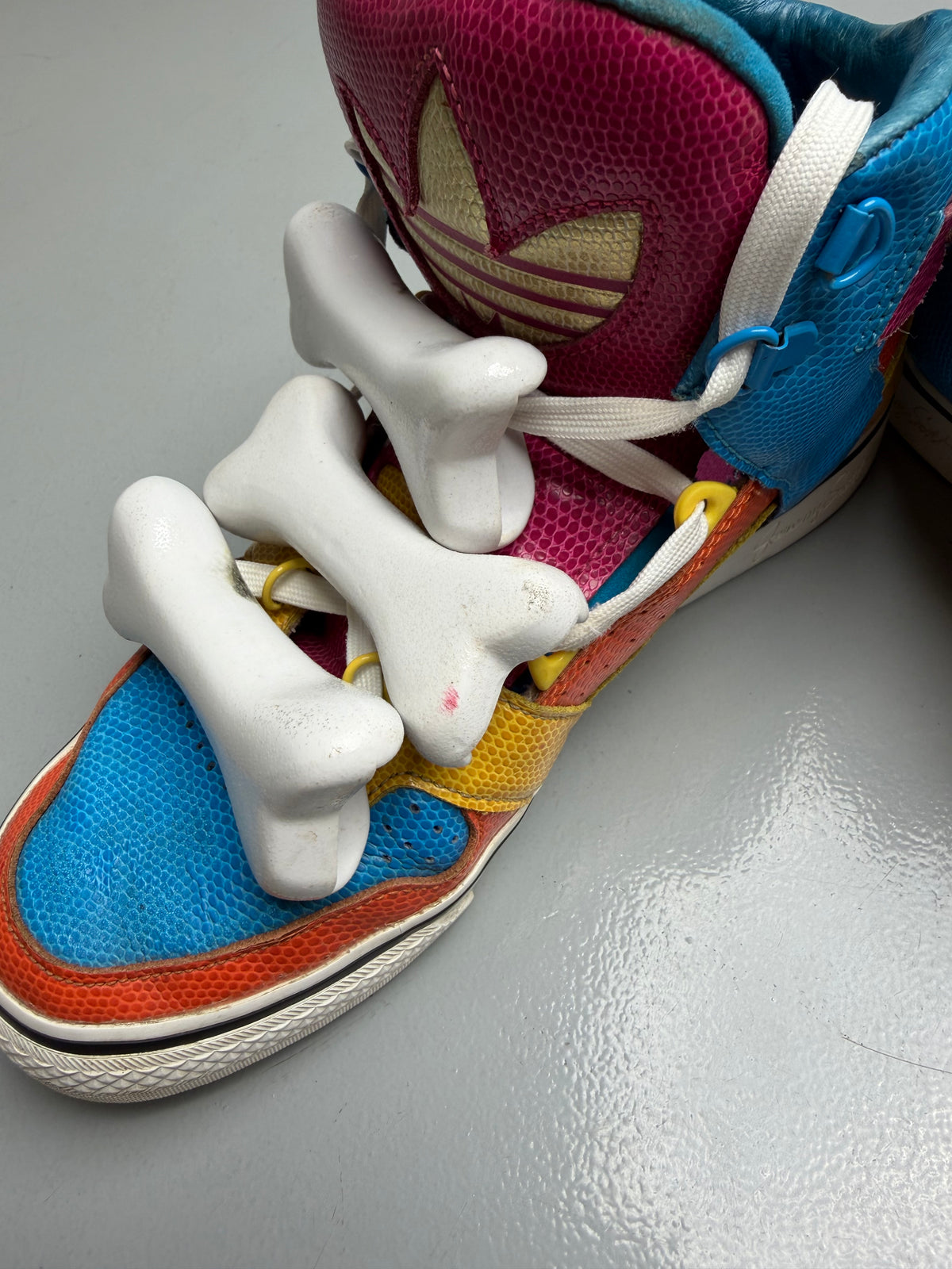 adidas Originals by Jeremy Scott S/S 2014 JS Bones Multicolor - size 37 1/3