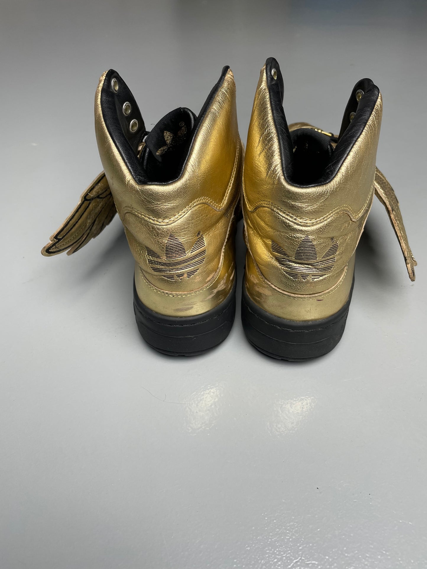 adidas Originals by Jeremy Scott S/S 2009 JS Wings (Metallic Gold/Black) - size 44