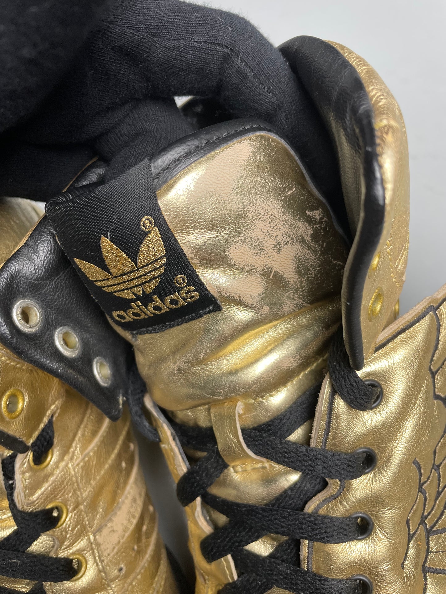 adidas Originals by Jeremy Scott S/S 2009 JS Wings (Metallic Gold/Black) - size 44
