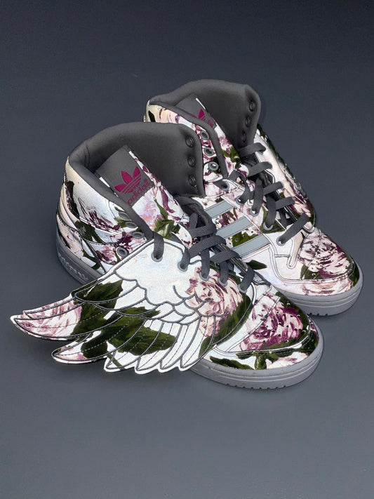 adidas Originals by Jeremy Scott S/S 2015 JS Wings Floral - size 39 1/3