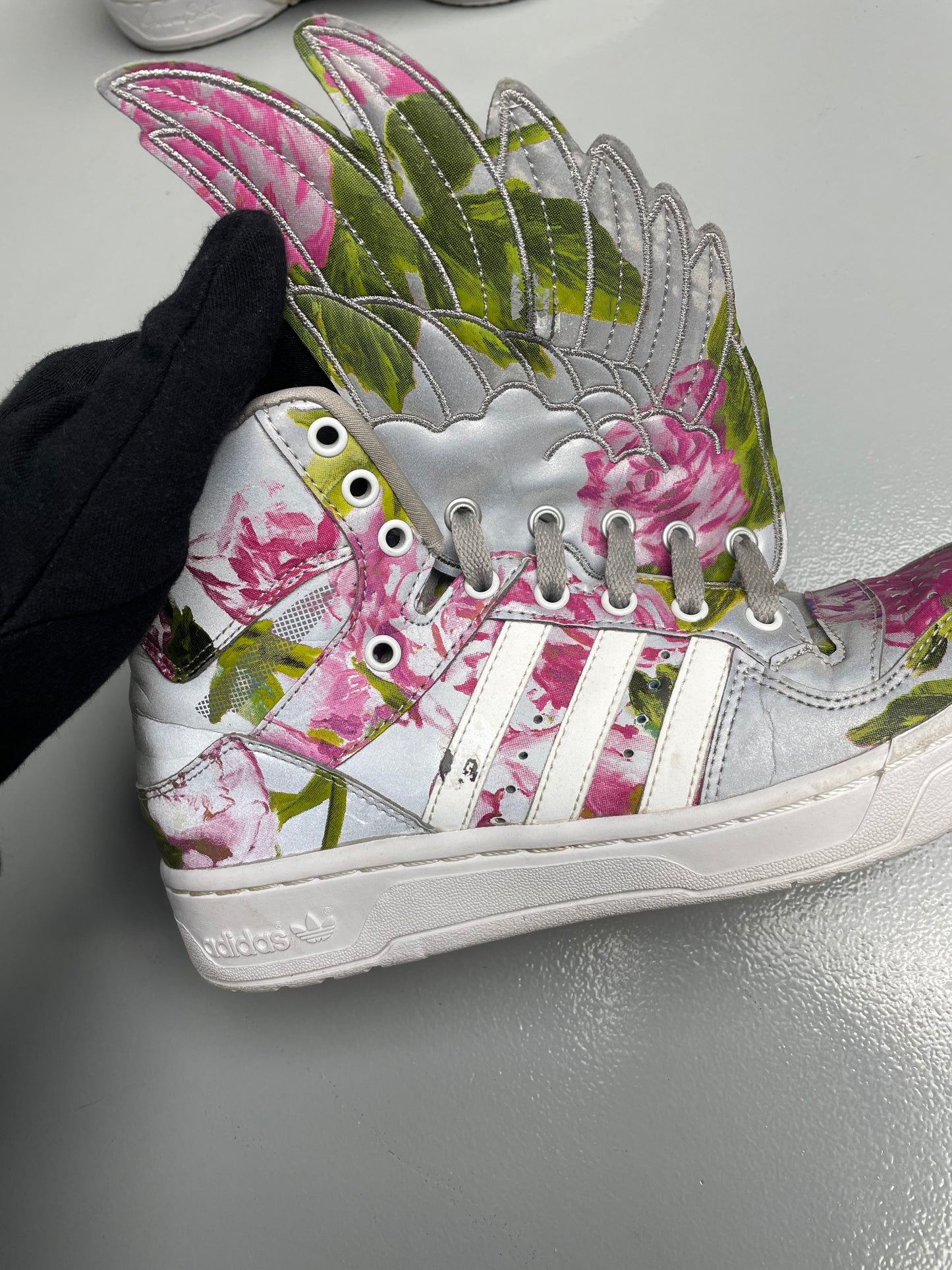 adidas Originals by Jeremy Scott S/S 2015 JS Wings Floral - size 39 1/3