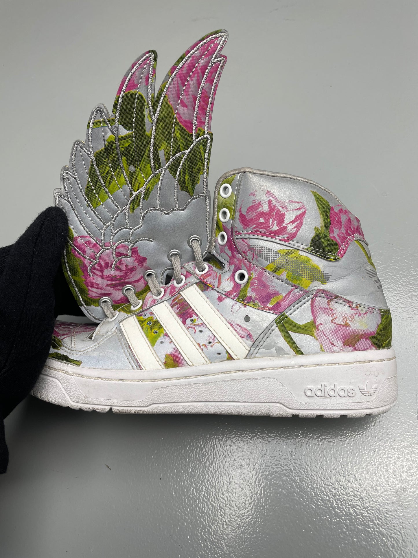adidas Originals by Jeremy Scott S/S 2015 JS Wings Floral - size 39 1/3