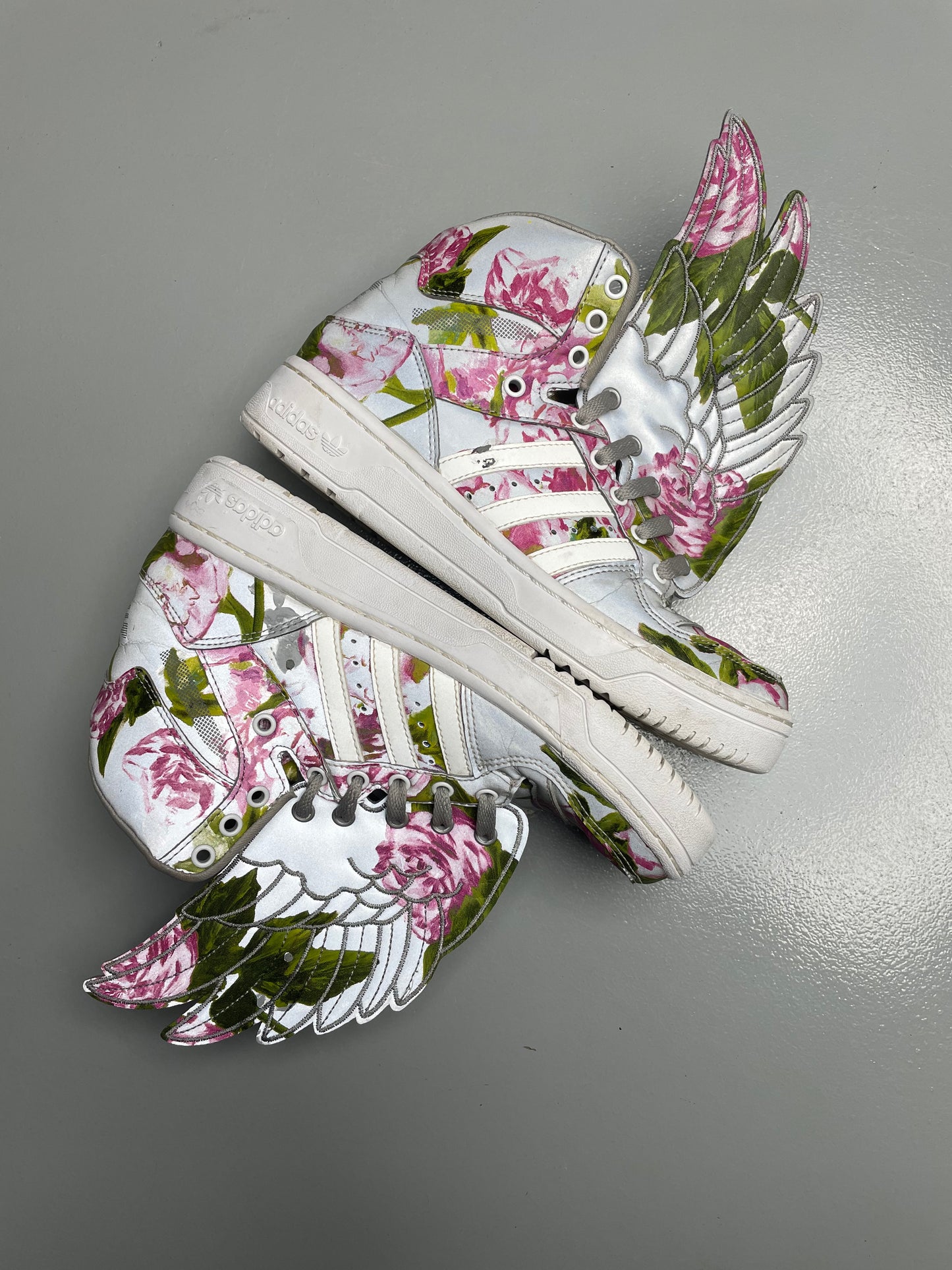adidas Originals by Jeremy Scott S/S 2015 JS Wings Floral - size 39 1/3