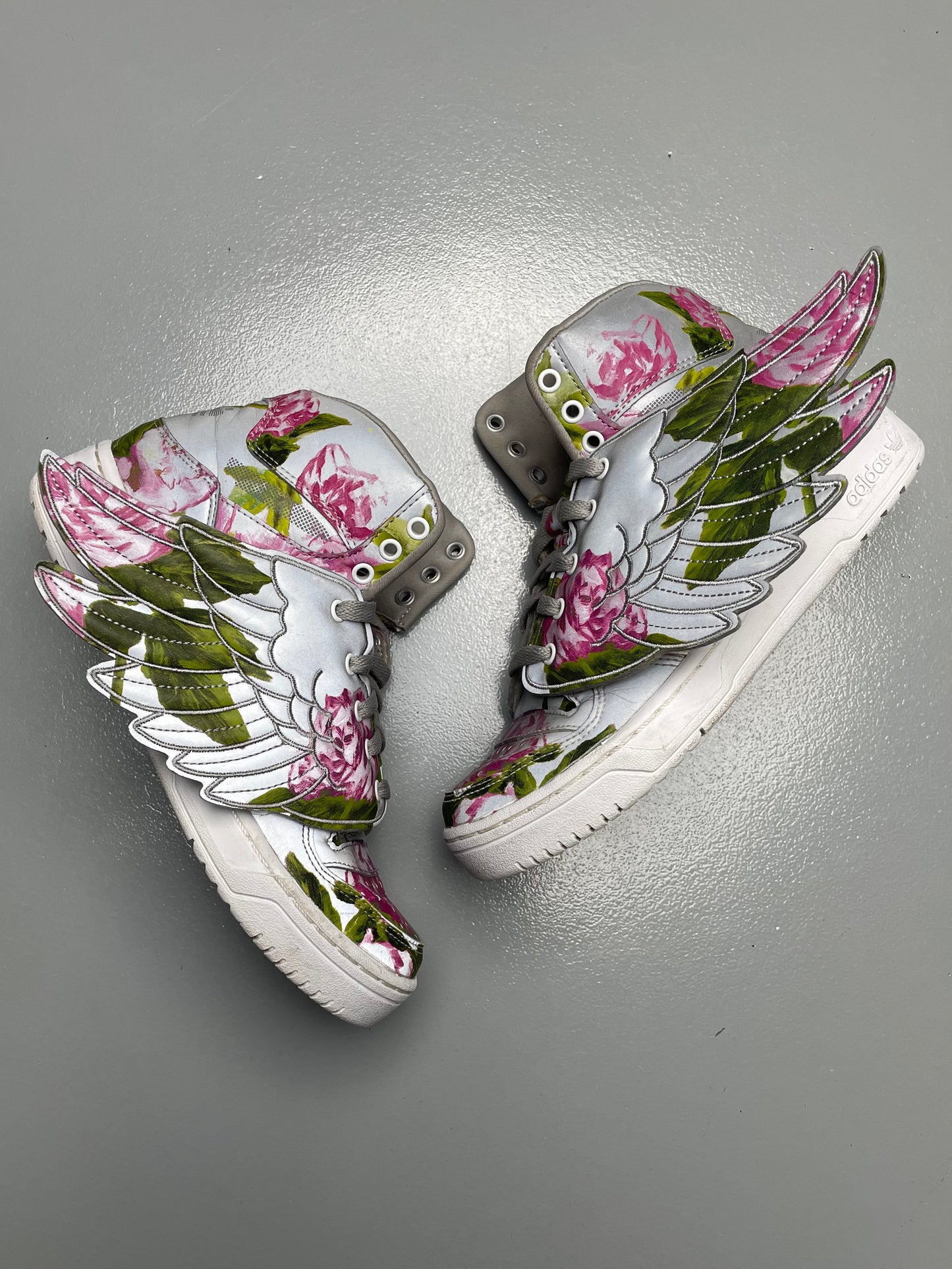 adidas Originals by Jeremy Scott S/S 2015 JS Wings Floral - size 39 1/3