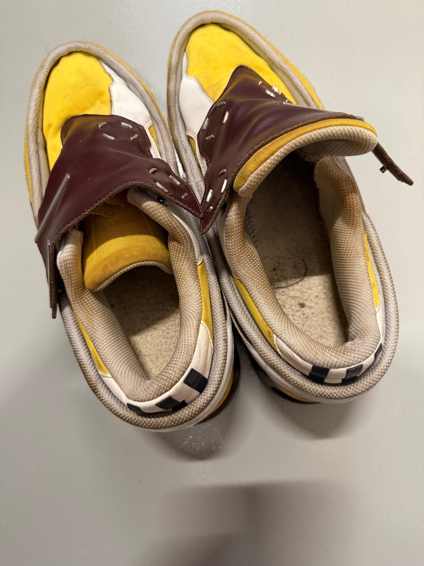 adidas X Raf Simons S/S 2014 Super Trekker (yellow/brown) - size 43 1/3