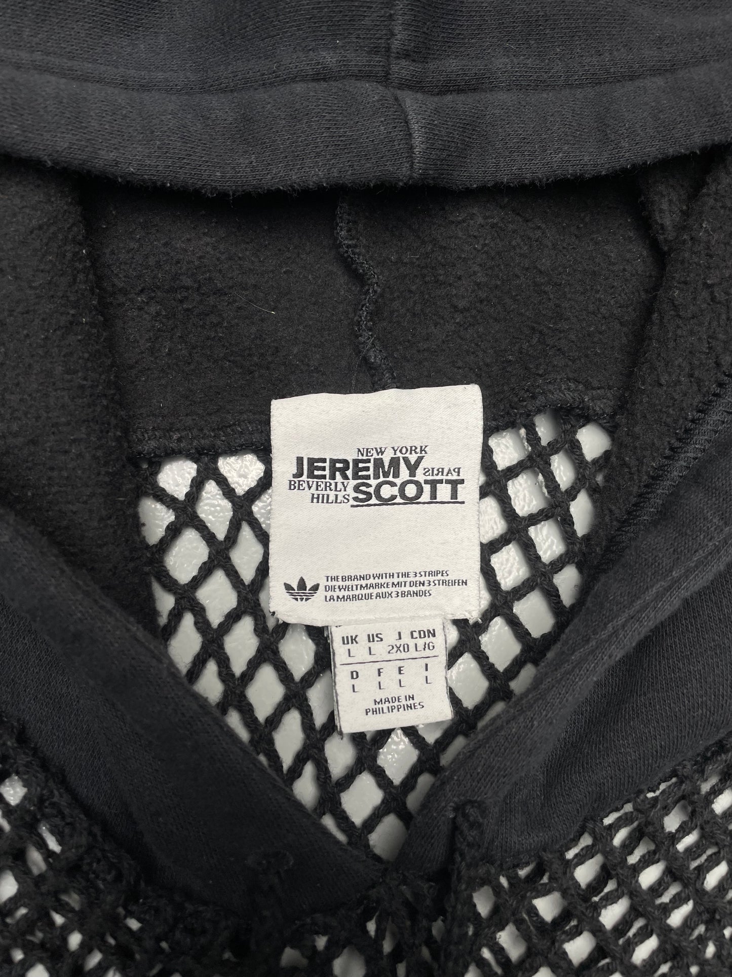 adidas Originals by Jeremy Scott A/W 2014 net hoodie - size L