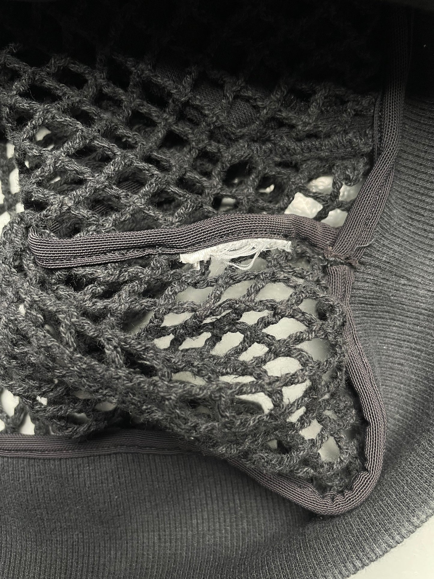 adidas Originals by Jeremy Scott A/W 2014 net hoodie - size L