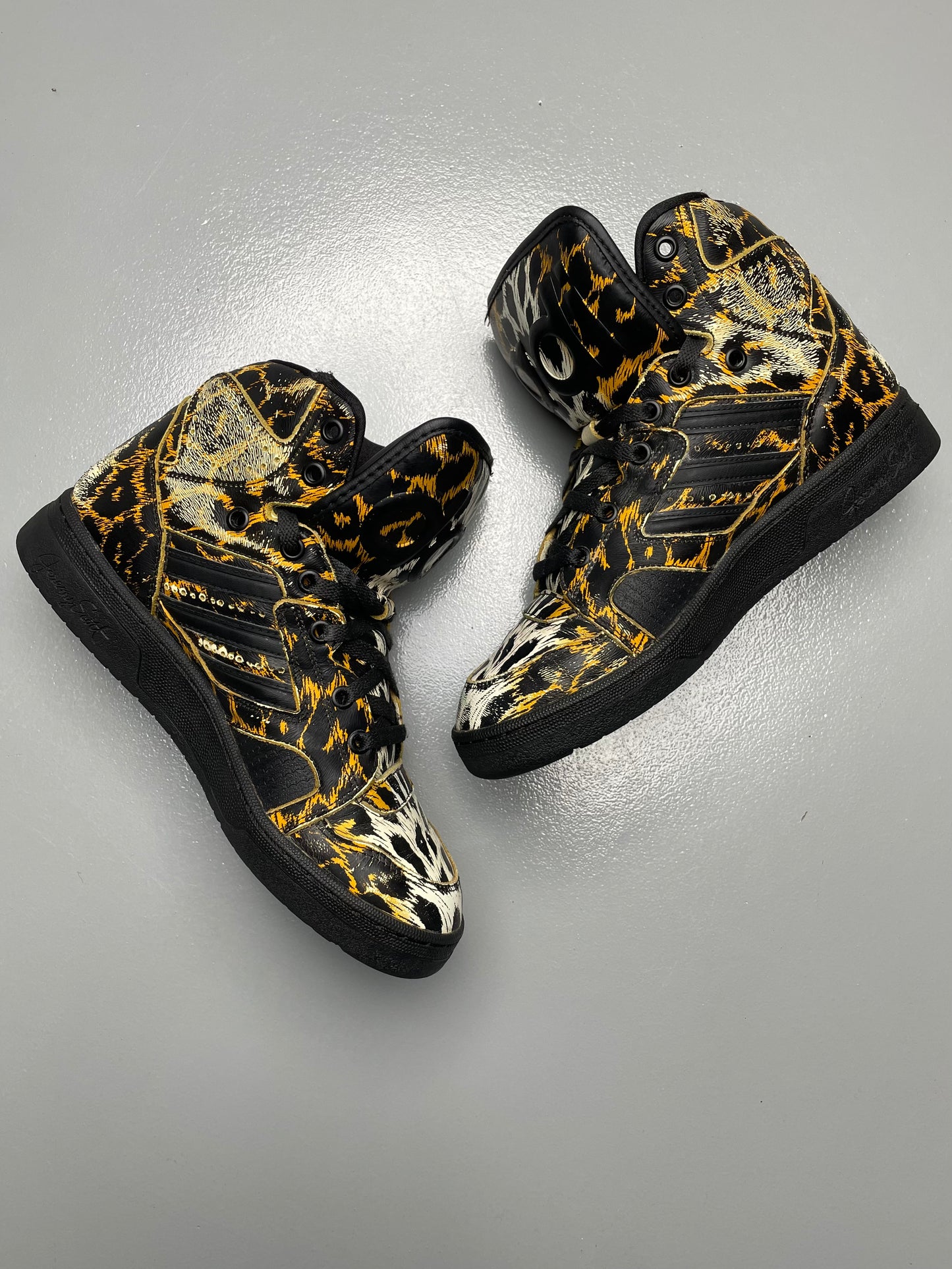 adidas Originals by Jeremy Scott S/S 2014 JS Instinct Hi Leopard - size 41 1/3