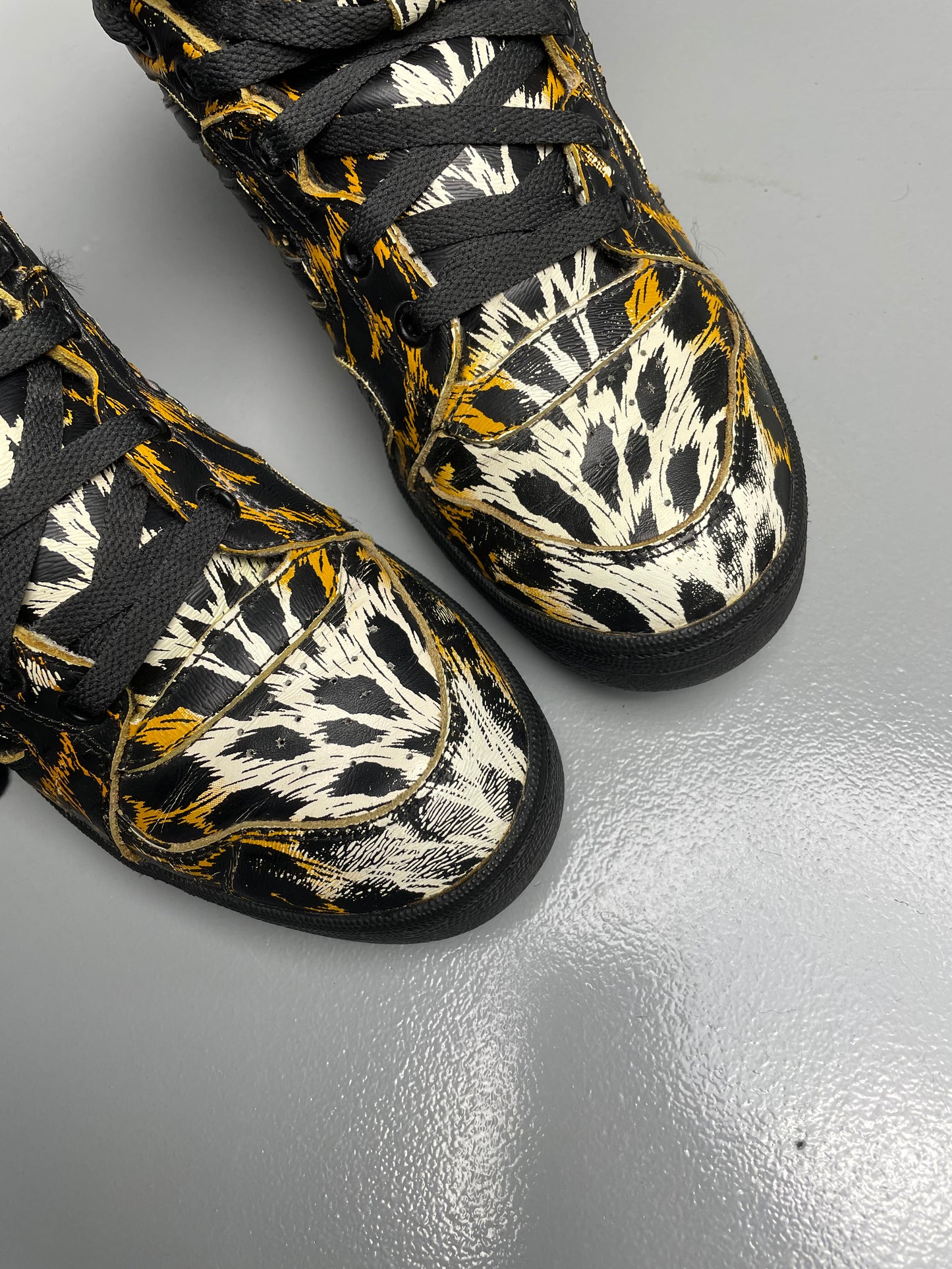 adidas Originals by Jeremy Scott S/S 2014 JS Instinct Hi Leopard - size 41 1/3