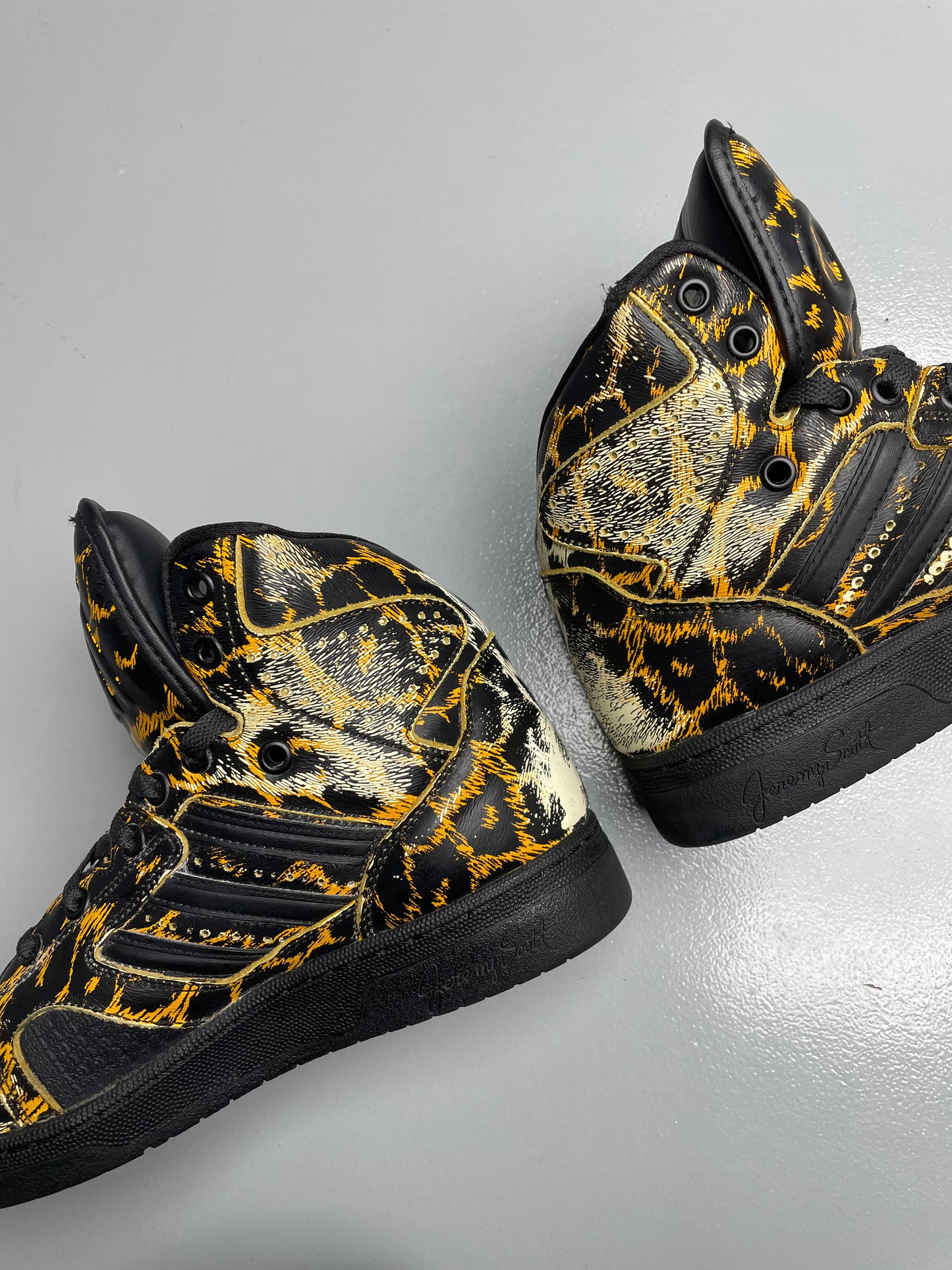 adidas Originals by Jeremy Scott S/S 2014 JS Instinct Hi Leopard - size 41 1/3
