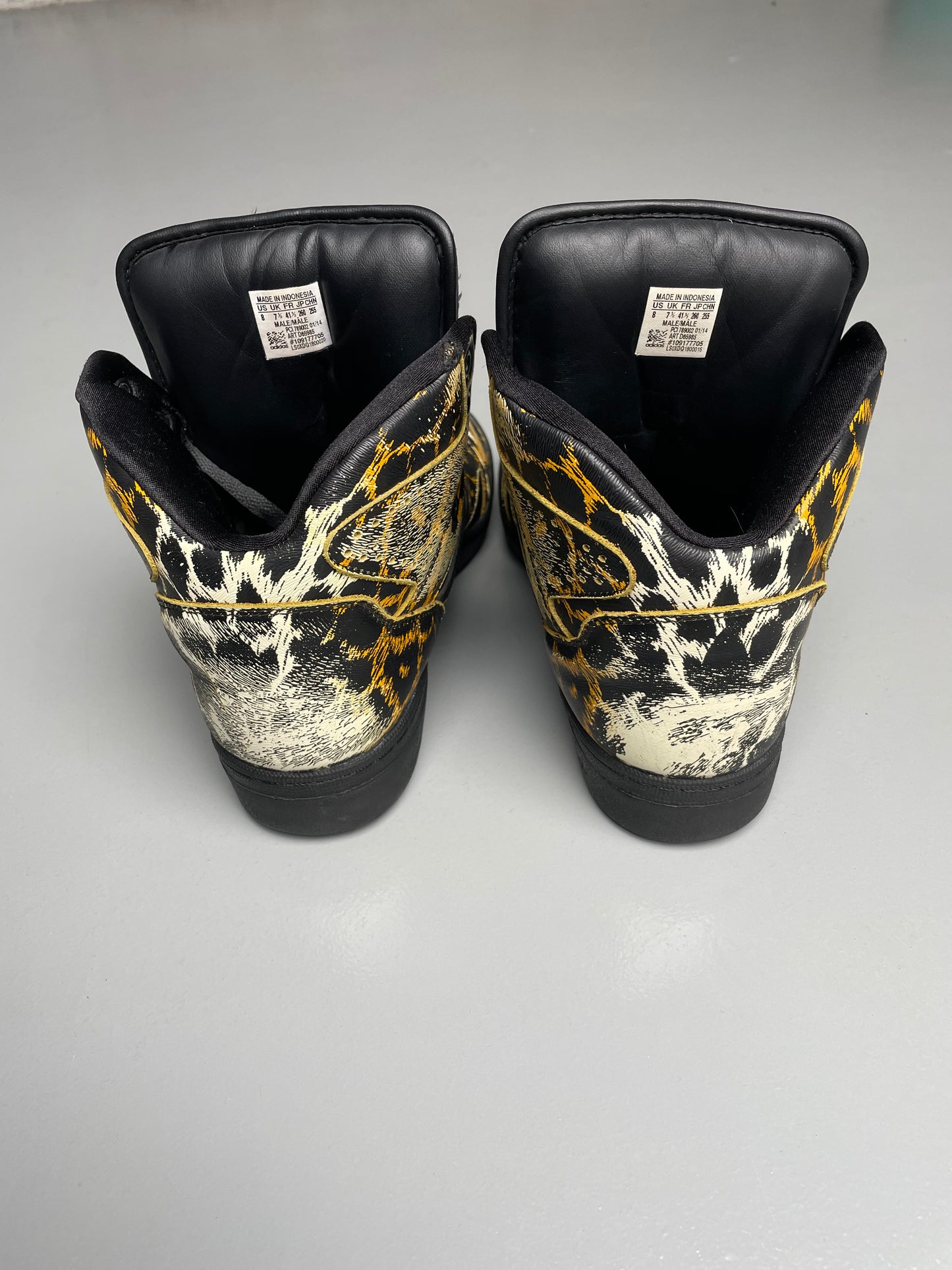 adidas Originals by Jeremy Scott S/S 2014 JS Instinct Hi Leopard - size 41 1/3