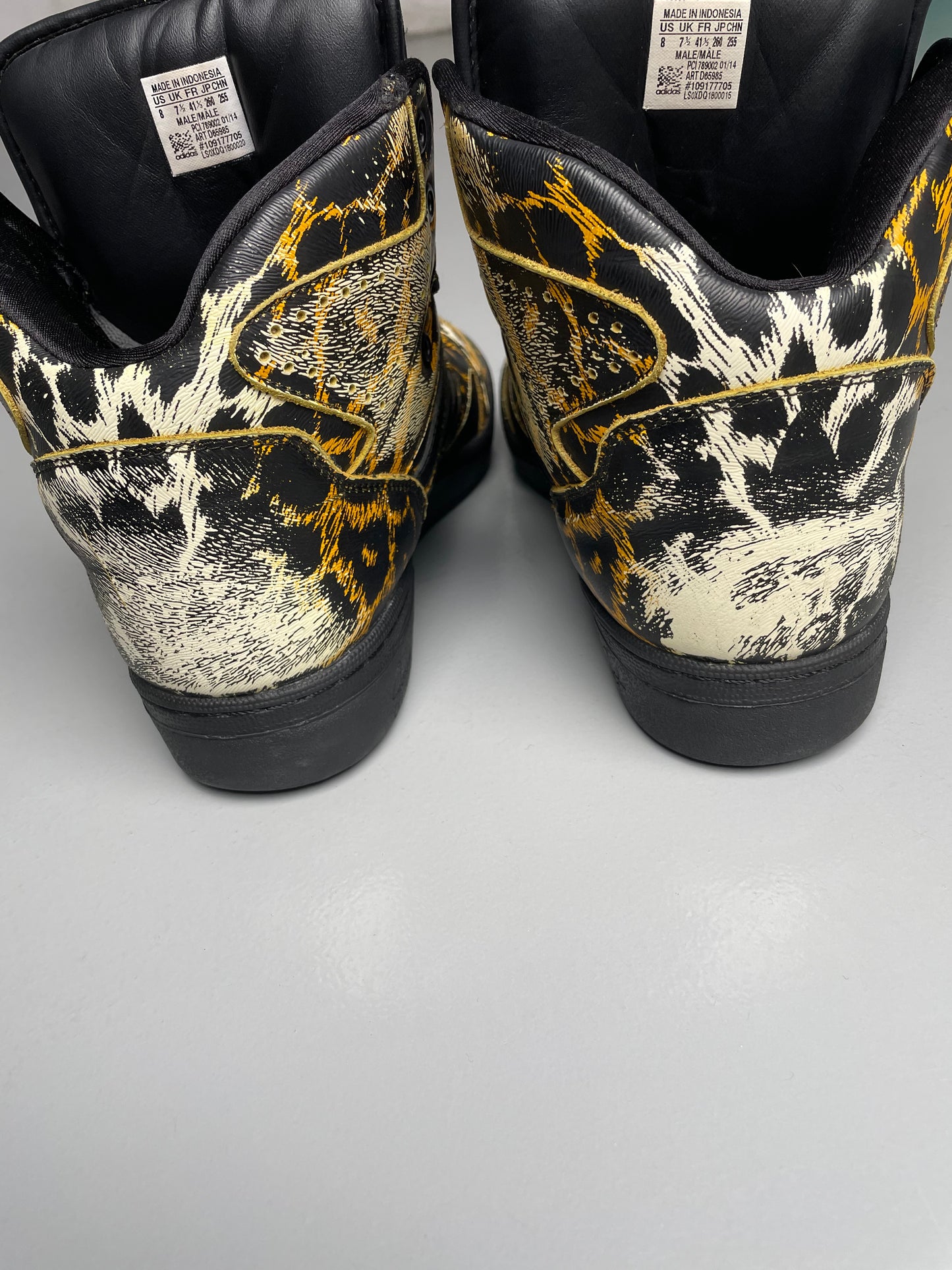 adidas Originals by Jeremy Scott S/S 2014 JS Instinct Hi Leopard - size 41 1/3