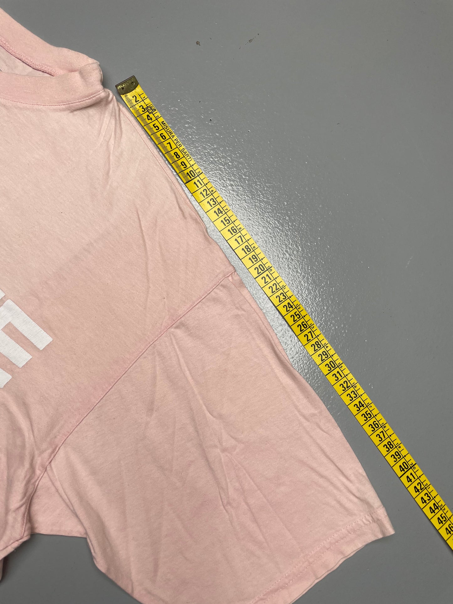vintage Katharine Hamnett London logo baby pink t-shirt - size L