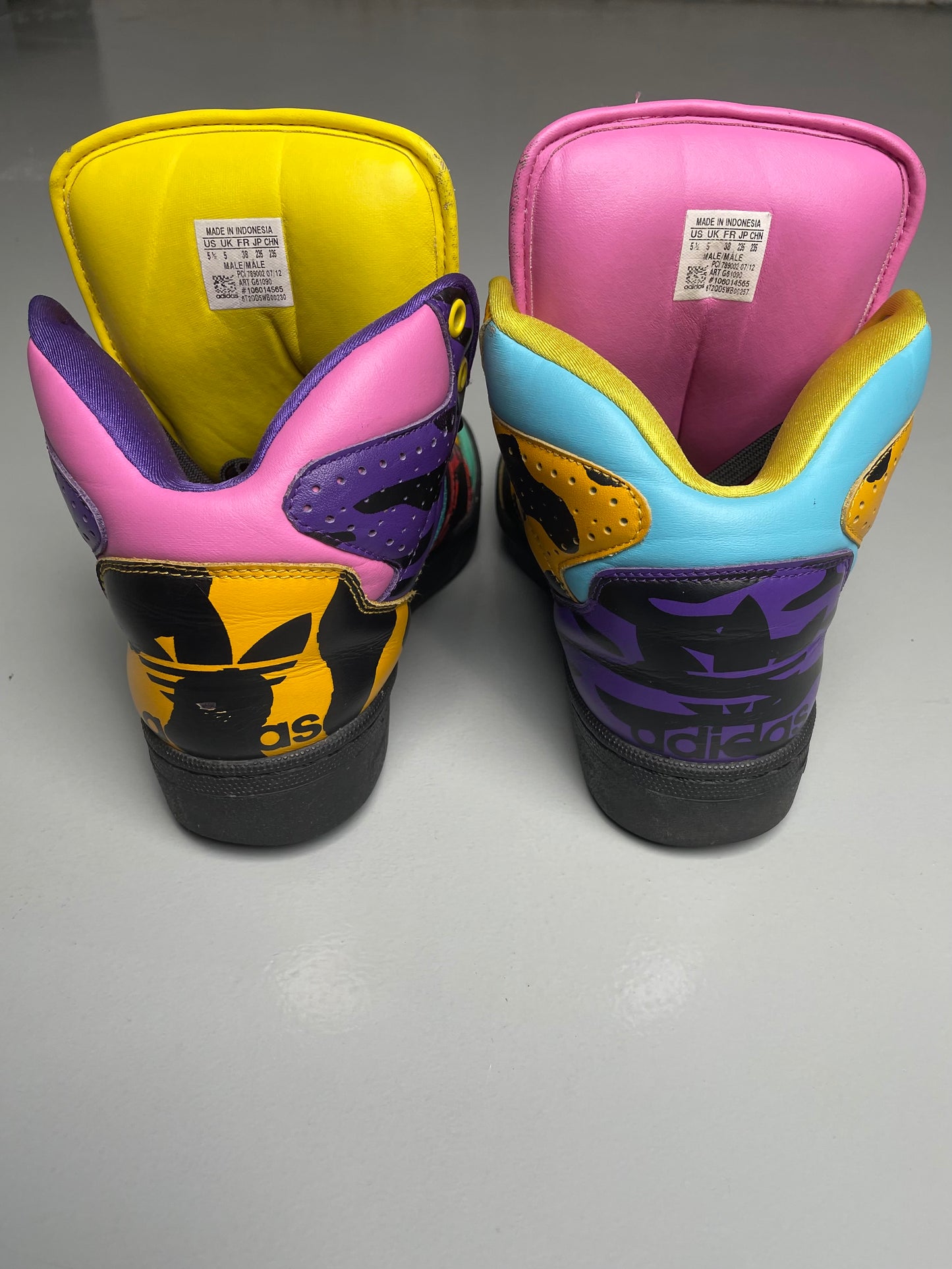 adidas Originals by Jeremy Scott A/W 2012 JS Instinct Hi (Multicolor) - size 38