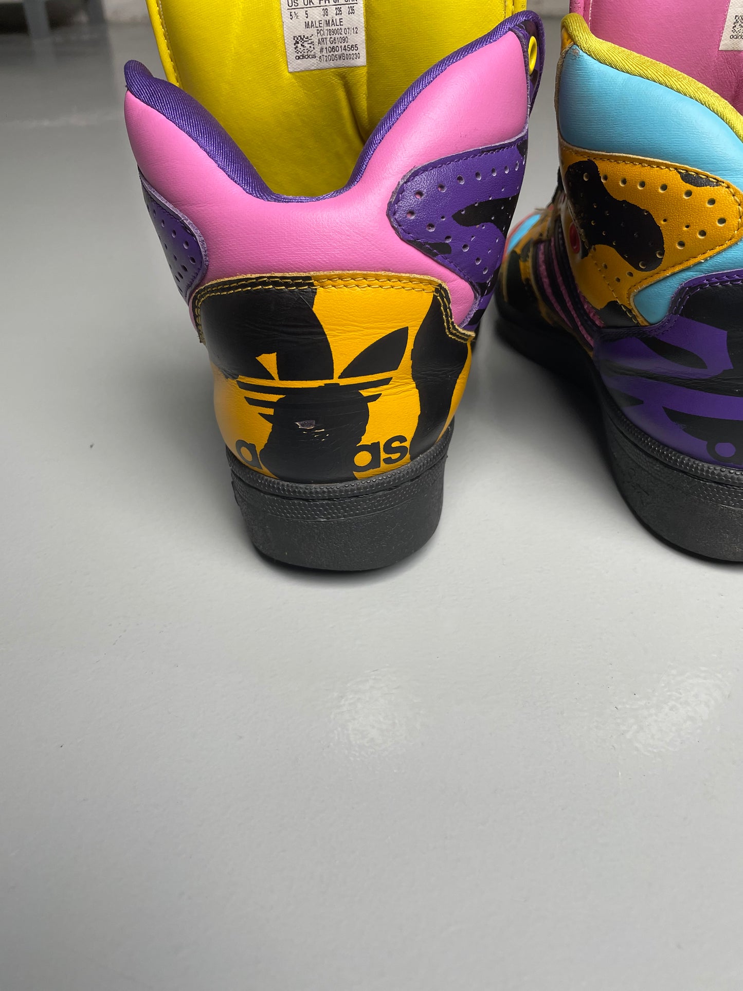 adidas Originals by Jeremy Scott A/W 2012 JS Instinct Hi (Multicolor) - size 38