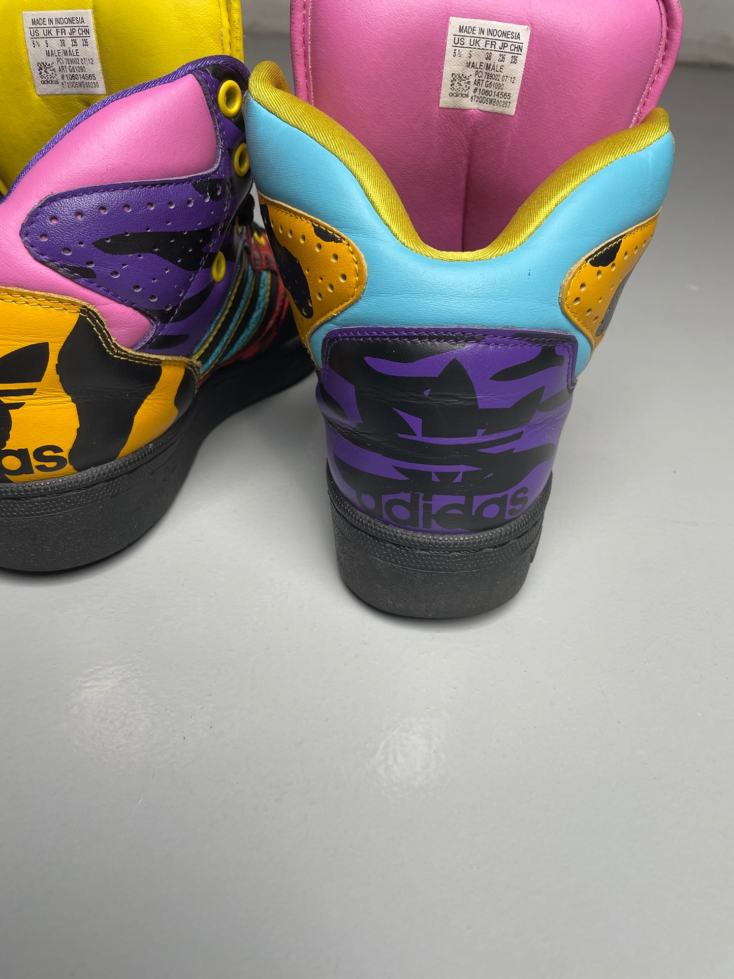 adidas Originals by Jeremy Scott A/W 2012 JS Instinct Hi (Multicolor) - size 38