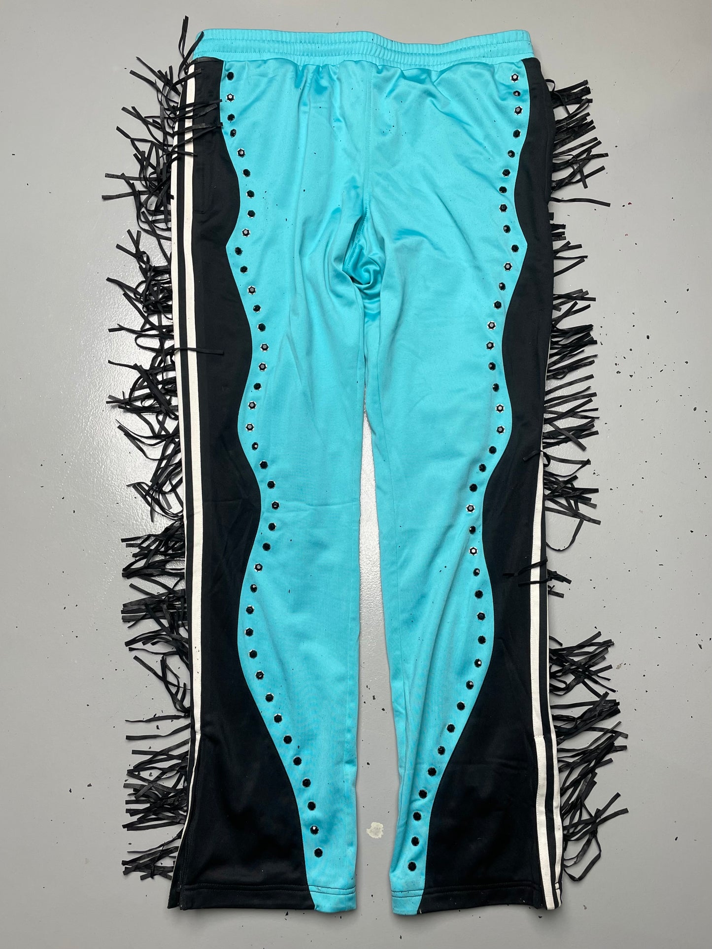 adidas Originals by Jeremy Scott S/S 2012 Fringed Track Pants - size L