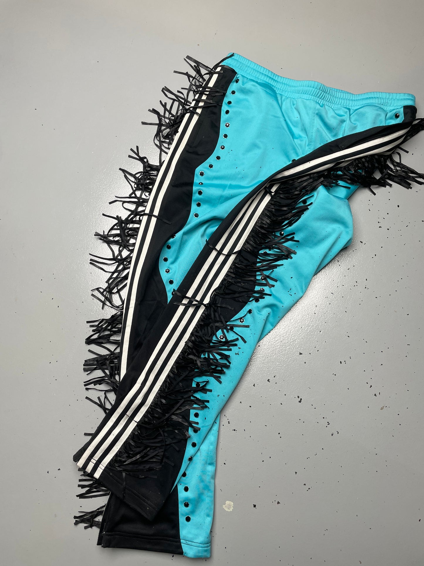 adidas Originals by Jeremy Scott S/S 2012 Fringed Track Pants - size L