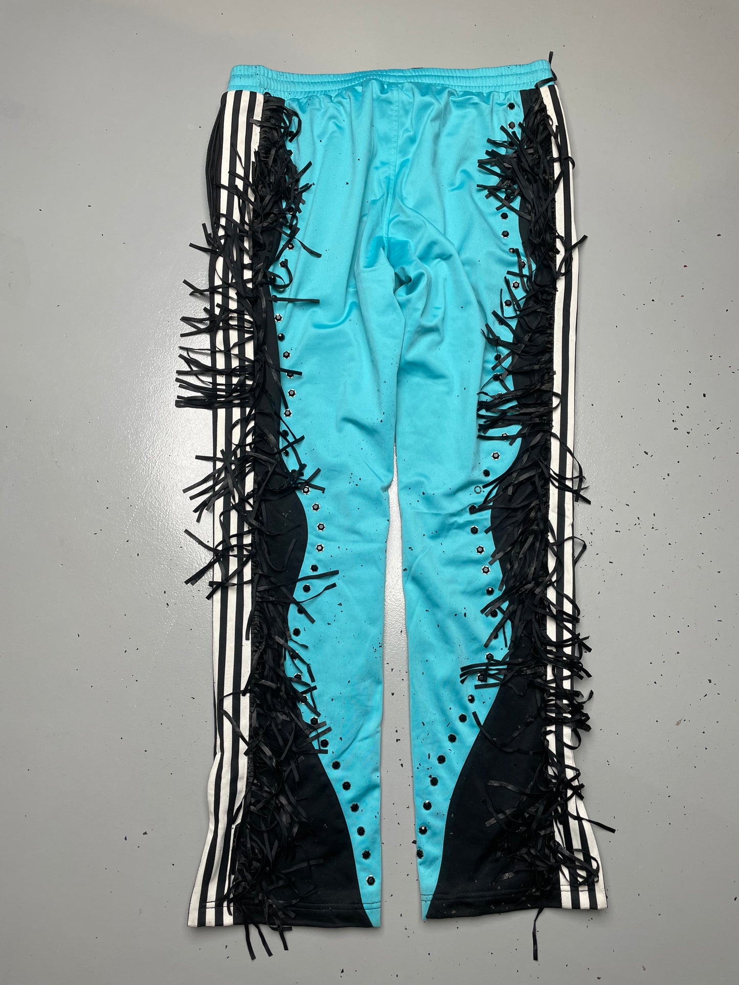 adidas Originals by Jeremy Scott S/S 2012 Fringed Track Pants - size L