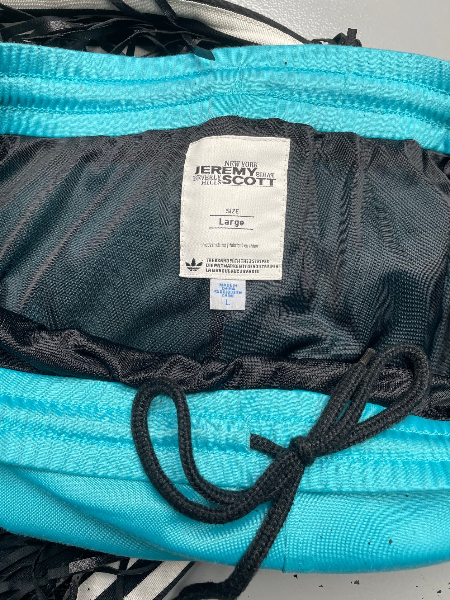 adidas Originals by Jeremy Scott S/S 2012 Fringed Track Pants - size L