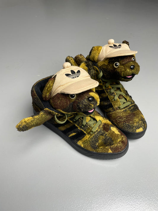 adidas Originals by Jeremy Scott S/S 2013 JS Camo Bear - size 42 2/3
