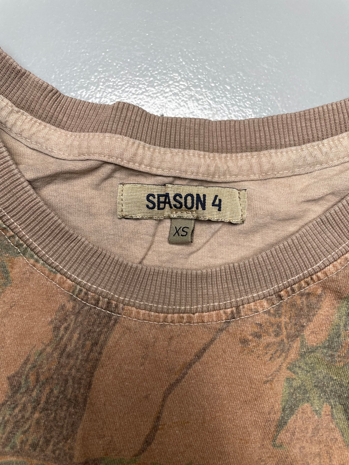 YEEZY Season 4 oversized camo t-shirt - size XS