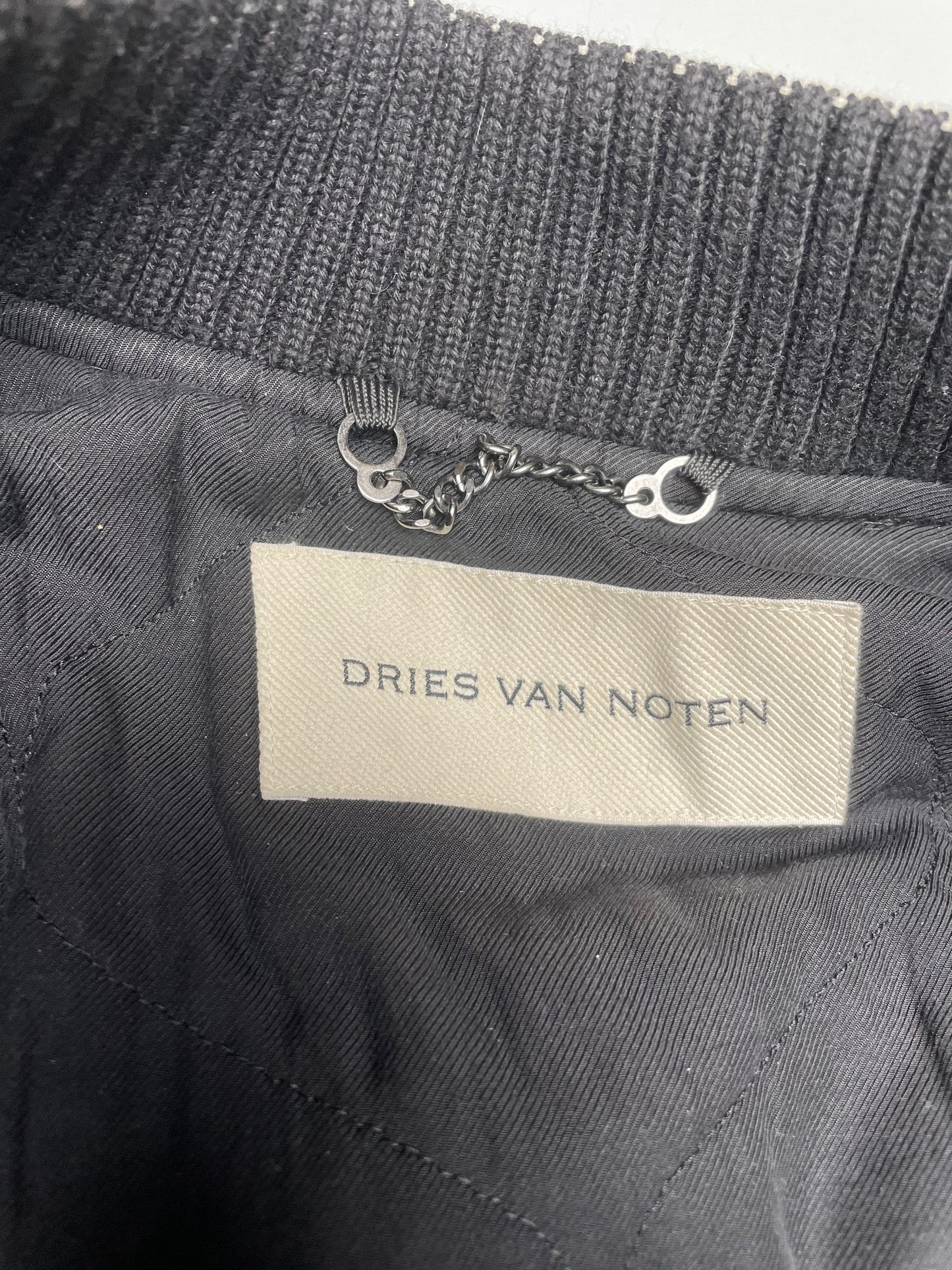 Dries Van Noten A/W 2023 backzip wool bomber - size S