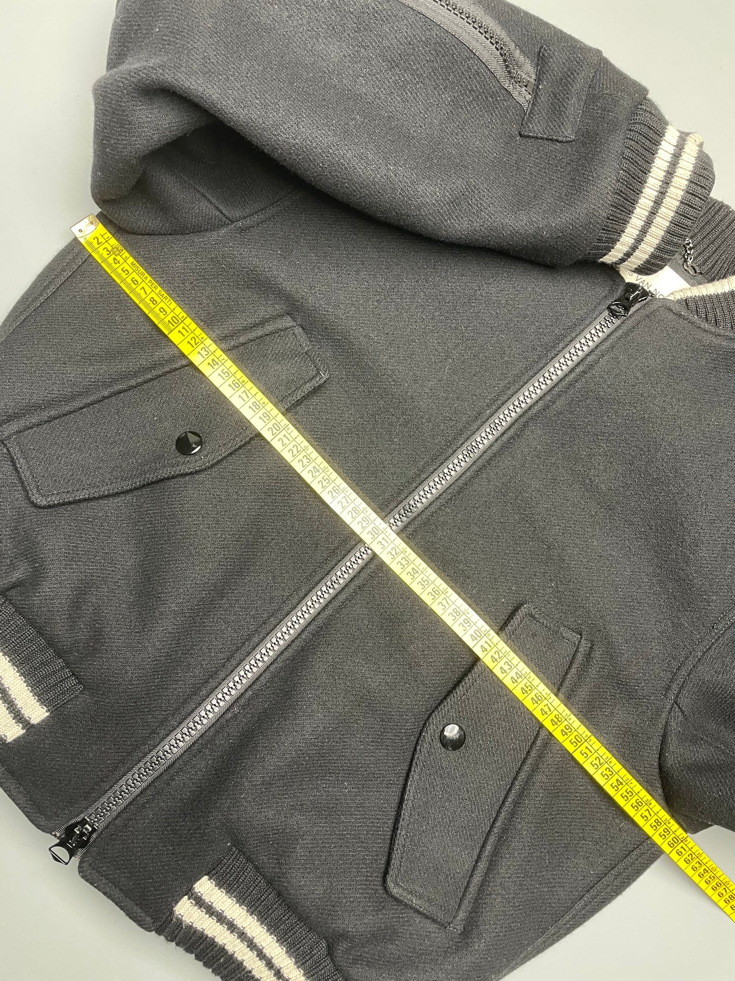 Dries Van Noten A/W 2023 backzip wool bomber - size S