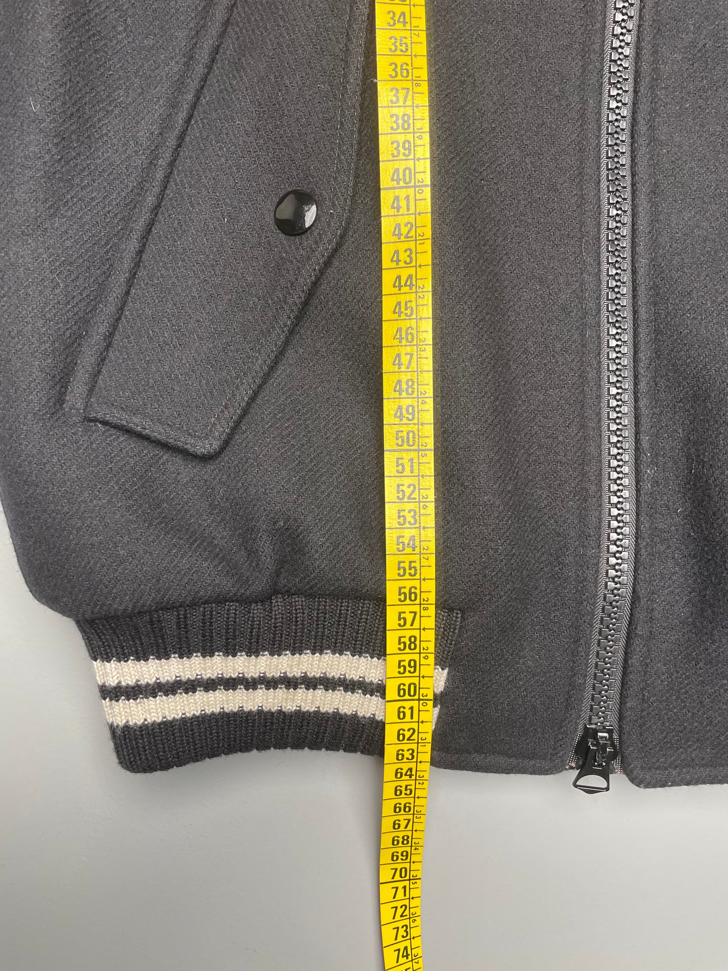 Dries Van Noten A/W 2023 backzip wool bomber - size S