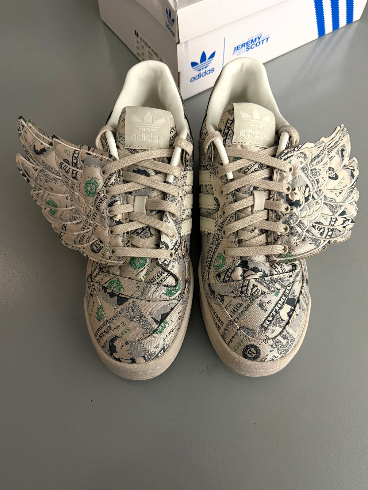 adidas Originals X Jeremy Scott 2021 JS Forum Money Lo - size 44 2/3