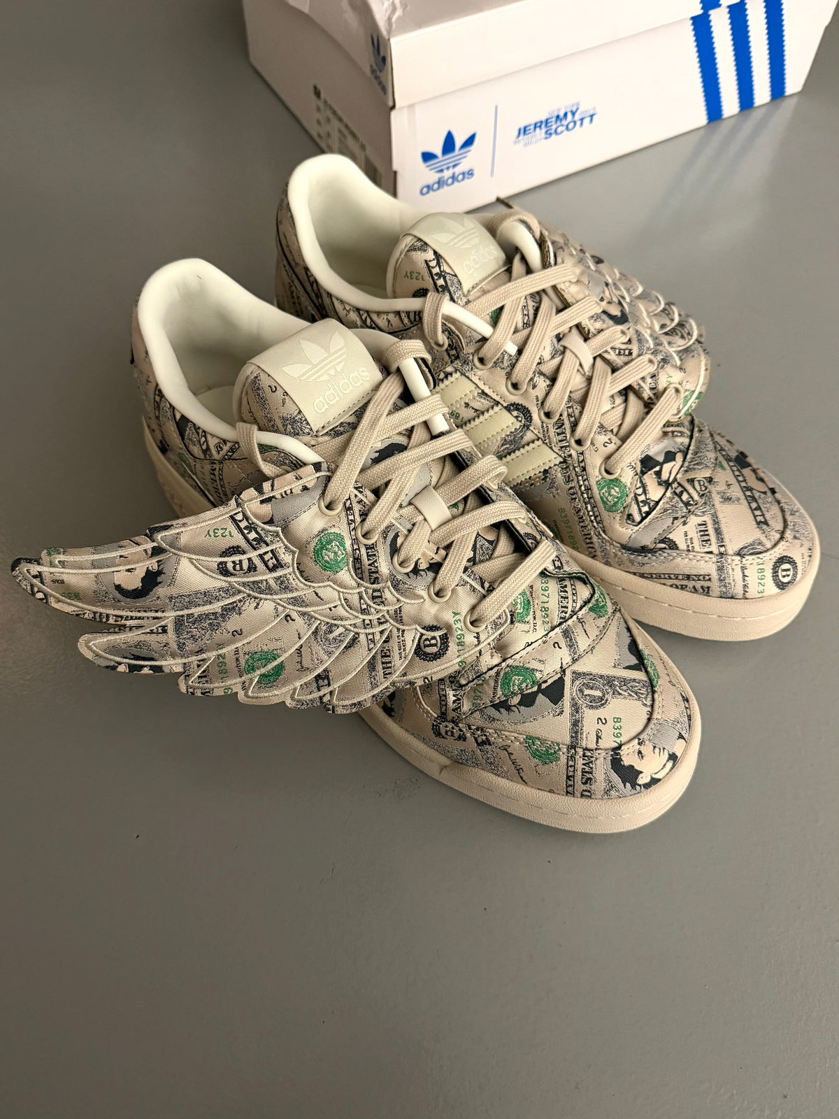 adidas Originals X Jeremy Scott 2021 JS Forum Money Lo - size 44 2/3