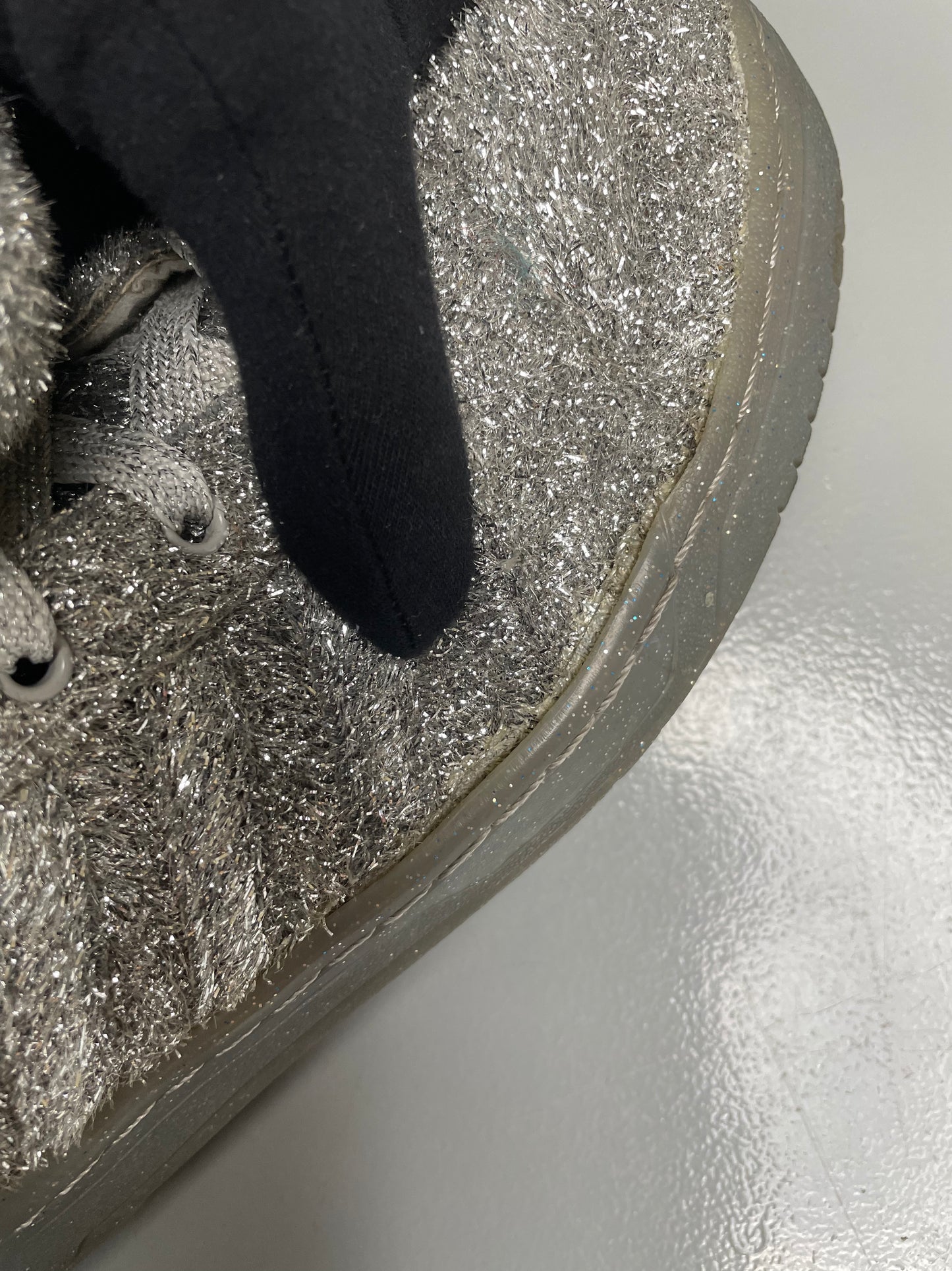 adidas Originals by Jeremy Scott A/W 2013 JS Bear "Tinsel Silver" - size 44 2/3