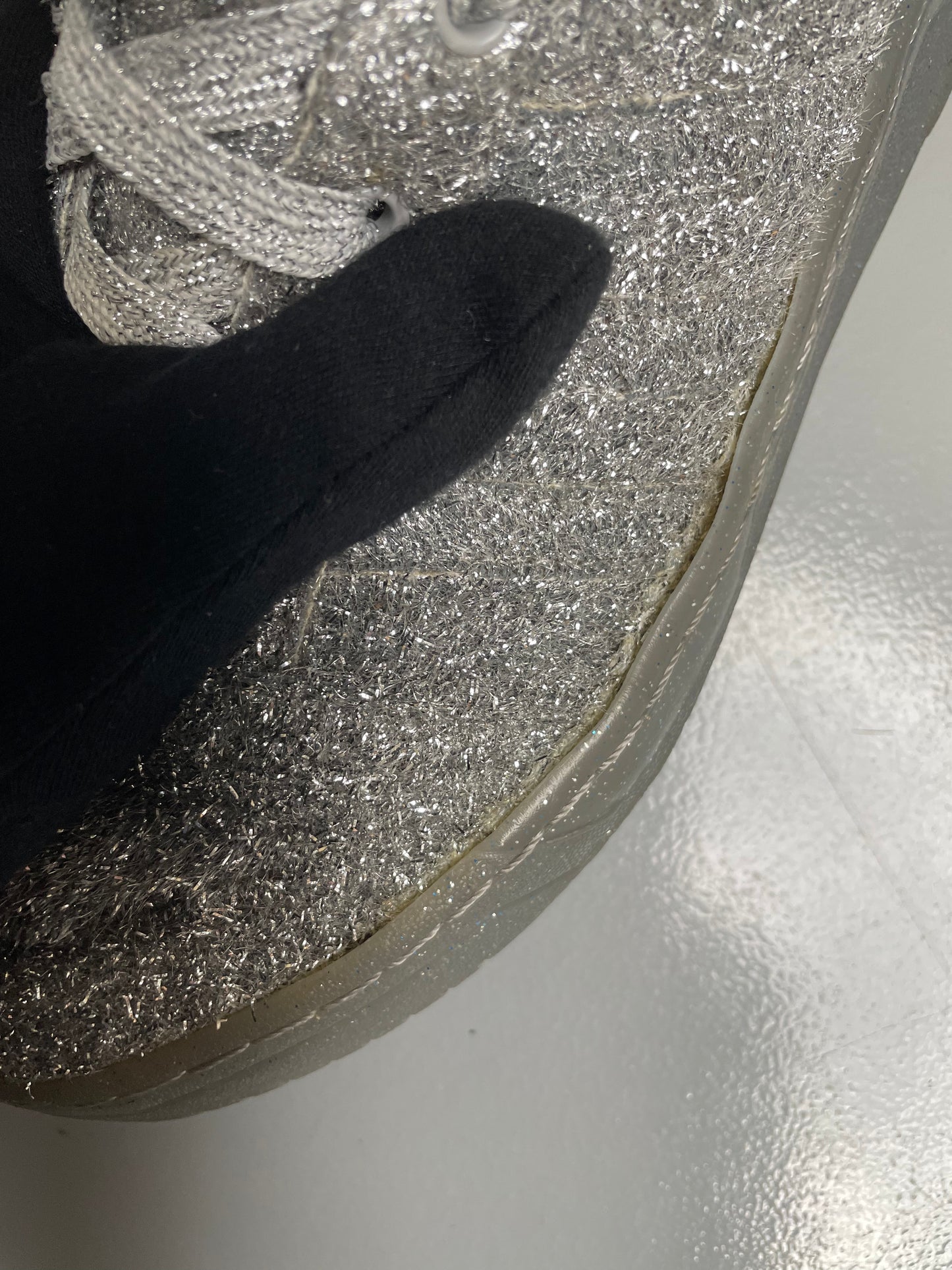 adidas Originals by Jeremy Scott A/W 2013 JS Bear "Tinsel Silver" - size 44 2/3