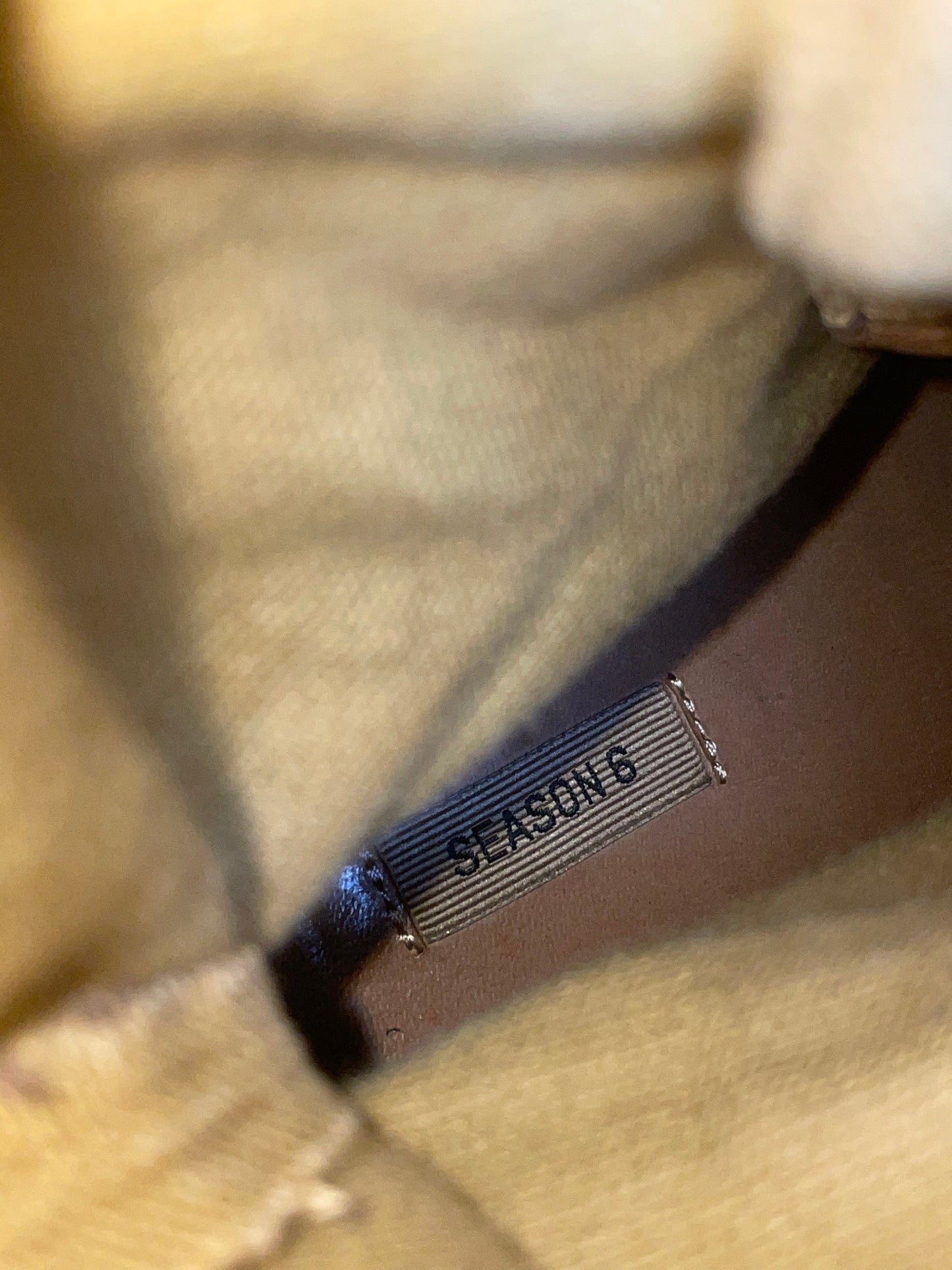 YEEZY Season 6 Dollar Stretch Canvas Lace Up Boot (110mm heel) - size 39