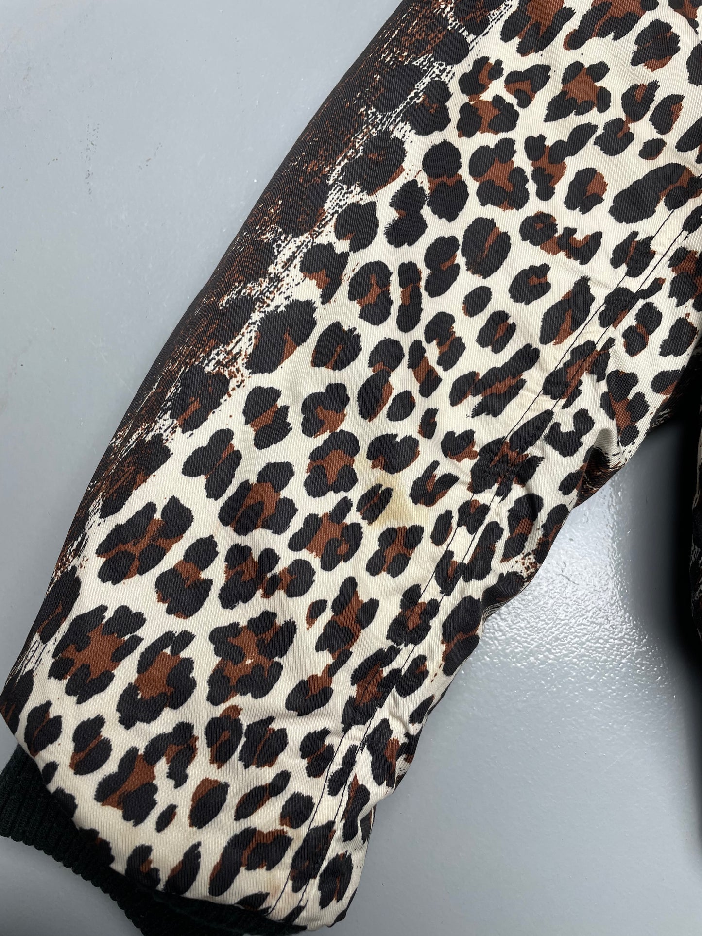 adidas Originals by Jeremy Scott A/W 2012 reversible leopard bomber - size M