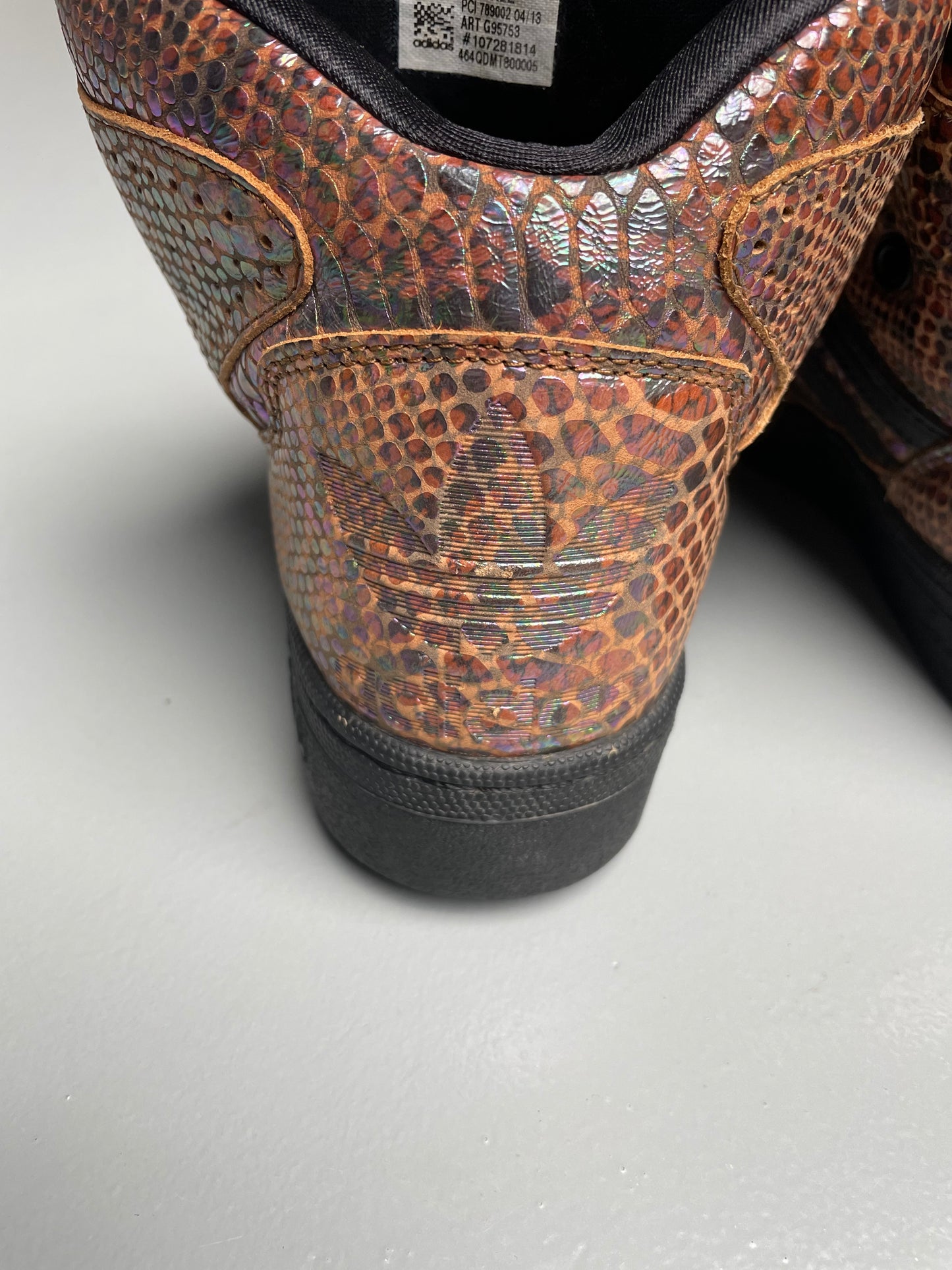 adidas Originals by Jeremy Scott A/W 2013 JS Instinct Hi "Rainbow Snakeskin" - size 37 1/3