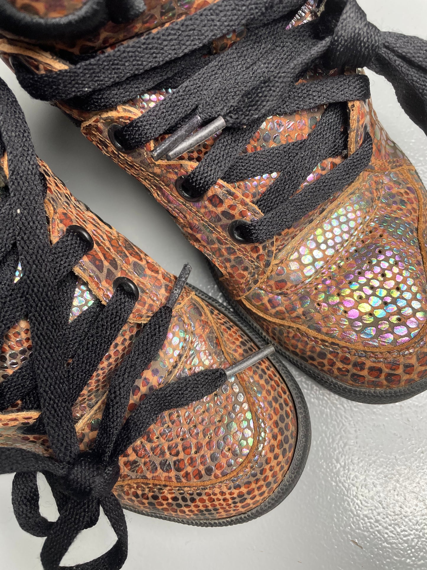 adidas Originals by Jeremy Scott A/W 2013 JS Instinct Hi "Rainbow Snakeskin" - size 37 1/3